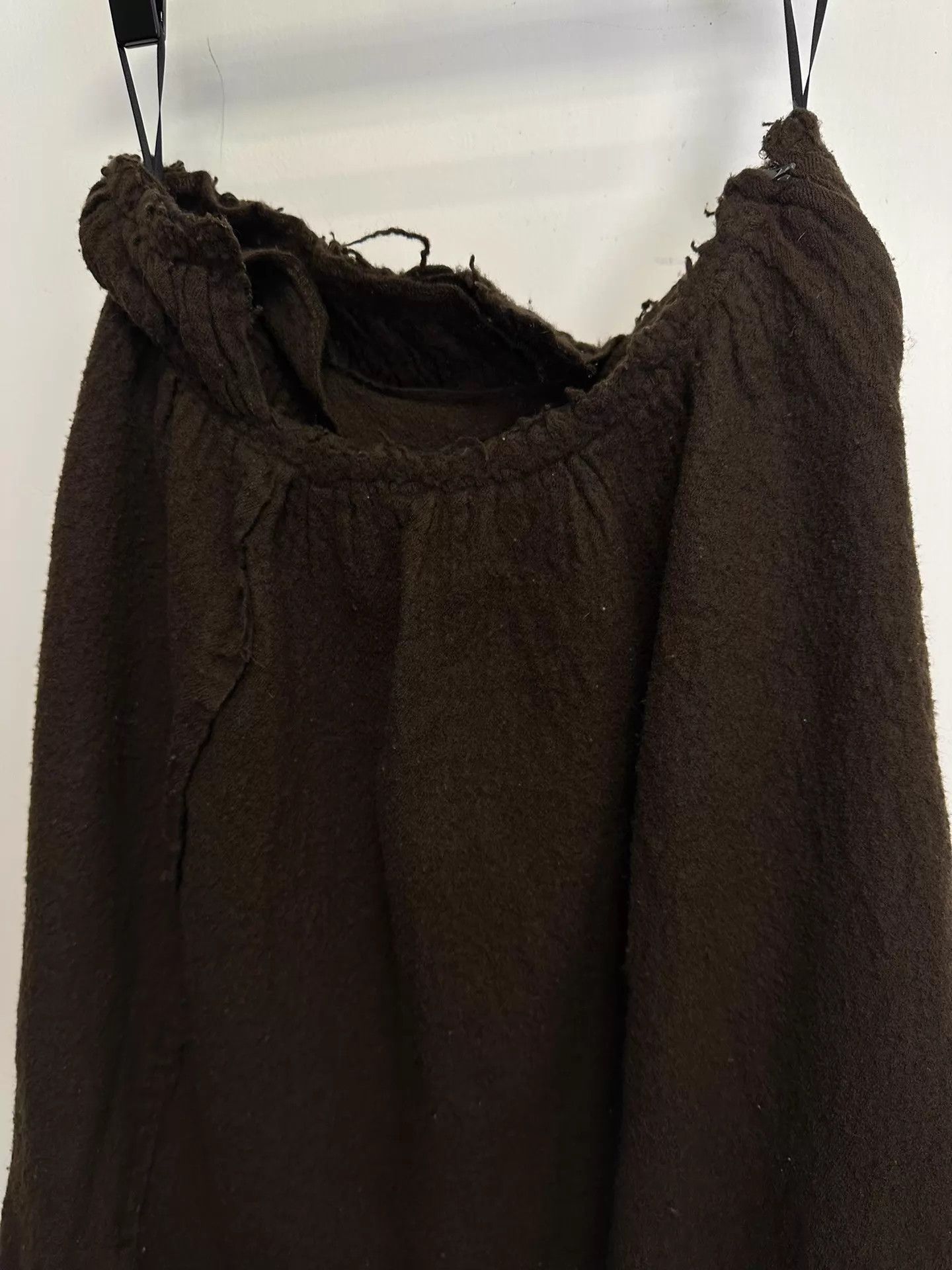 Comme des Garcons Comme des Garçons 07AW Olive Felted Ripped Skirt Size S / US 4 / IT 40 - 3 Thumbnail