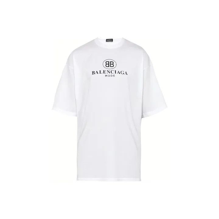 Balenciaga Balenciaga Logo Print Crew Neck T-Shirt Size US M / EU 48-50 / 2 - 1 Thumbnail