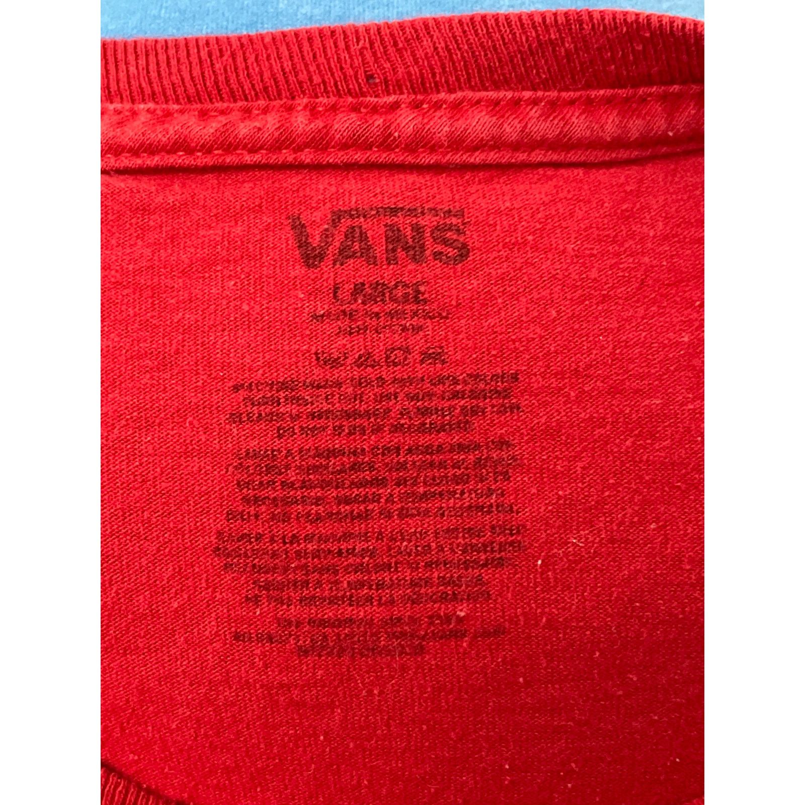 Vans Vans “Off the Wall” Youth Tee Shirt Short Sleeve Red Large Size US L / EU 52-54 / 3 - 5 Thumbnail