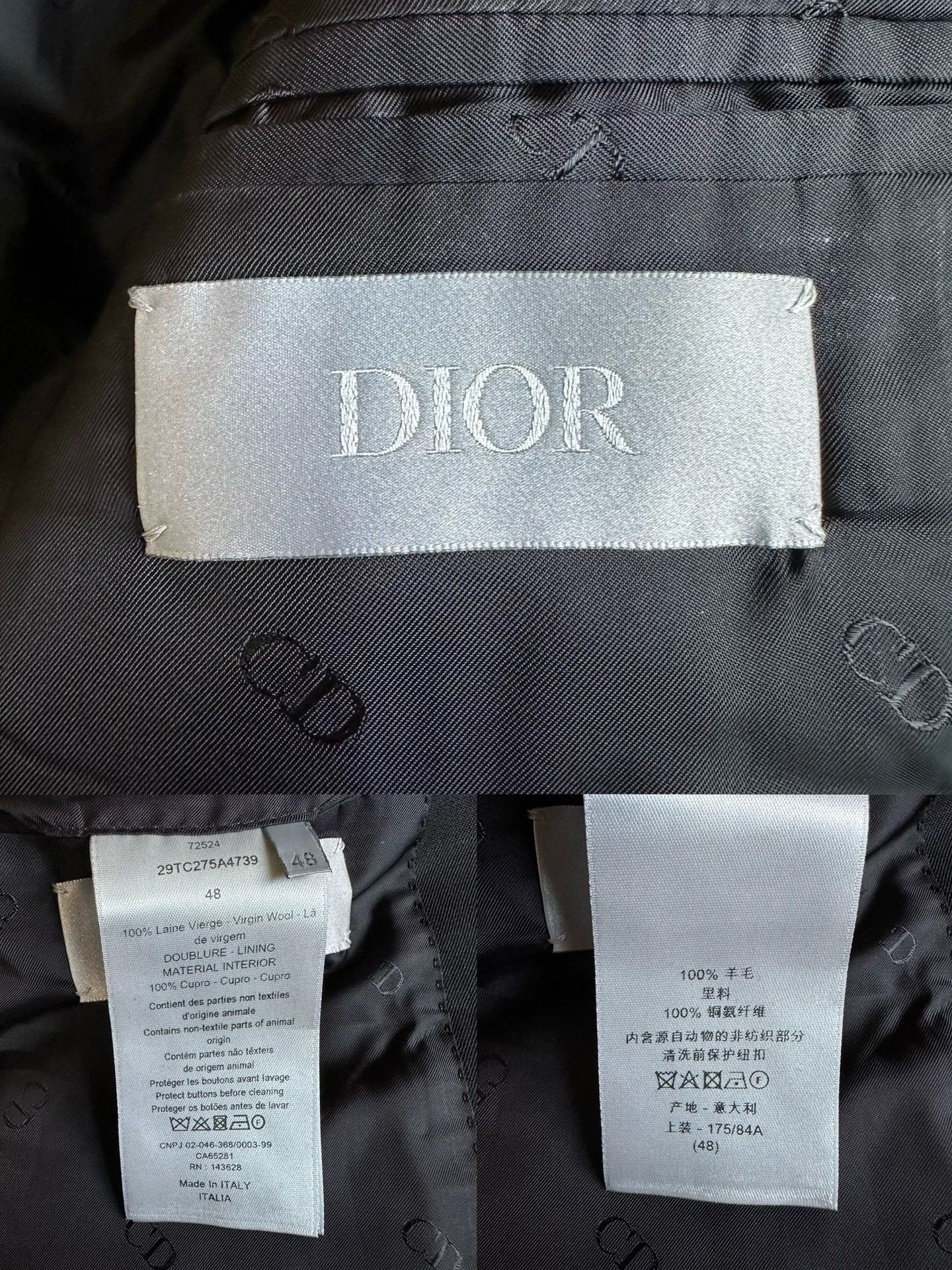 Dior dior man double-breasted design blazer Size US L / EU 52-54 / 3 - 6 Thumbnail