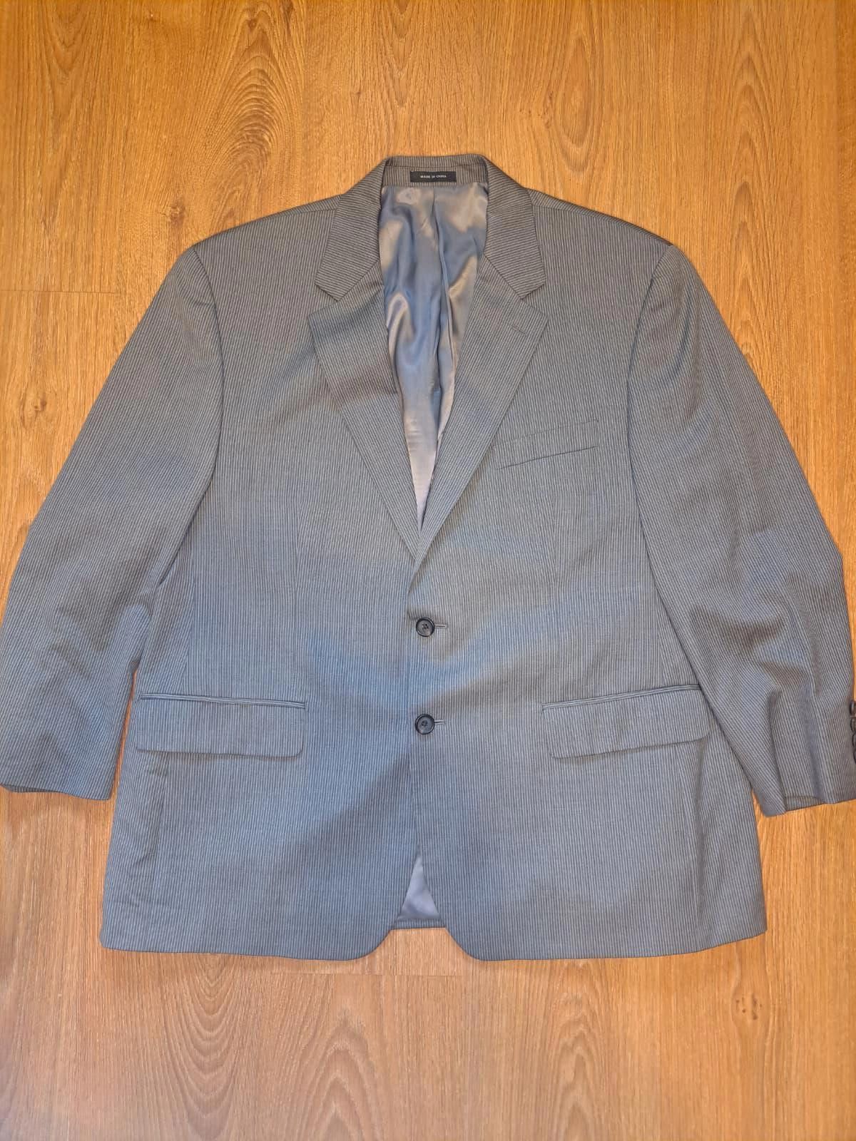 Polo Ralph Lauren Ralph Lauren 3 Piece Suit Mens 46S 38x26 Gray Striped Wool Size 46S - 2 Thumbnail