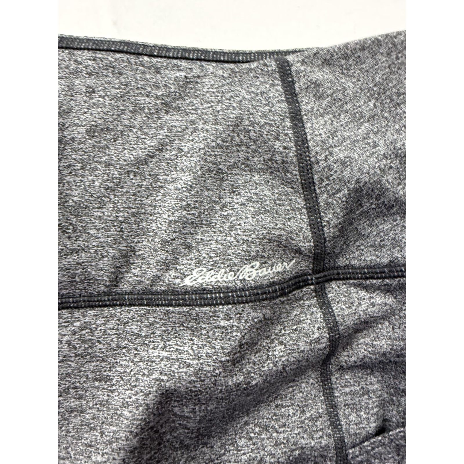 Eddie Bauer VINTAGE Eddie Bauer Leggings Womens L Gray Fleece Lined Ankle Zip Pocket Hiking Size 36" / US 14 / IT 50 - 3 Thumbnail