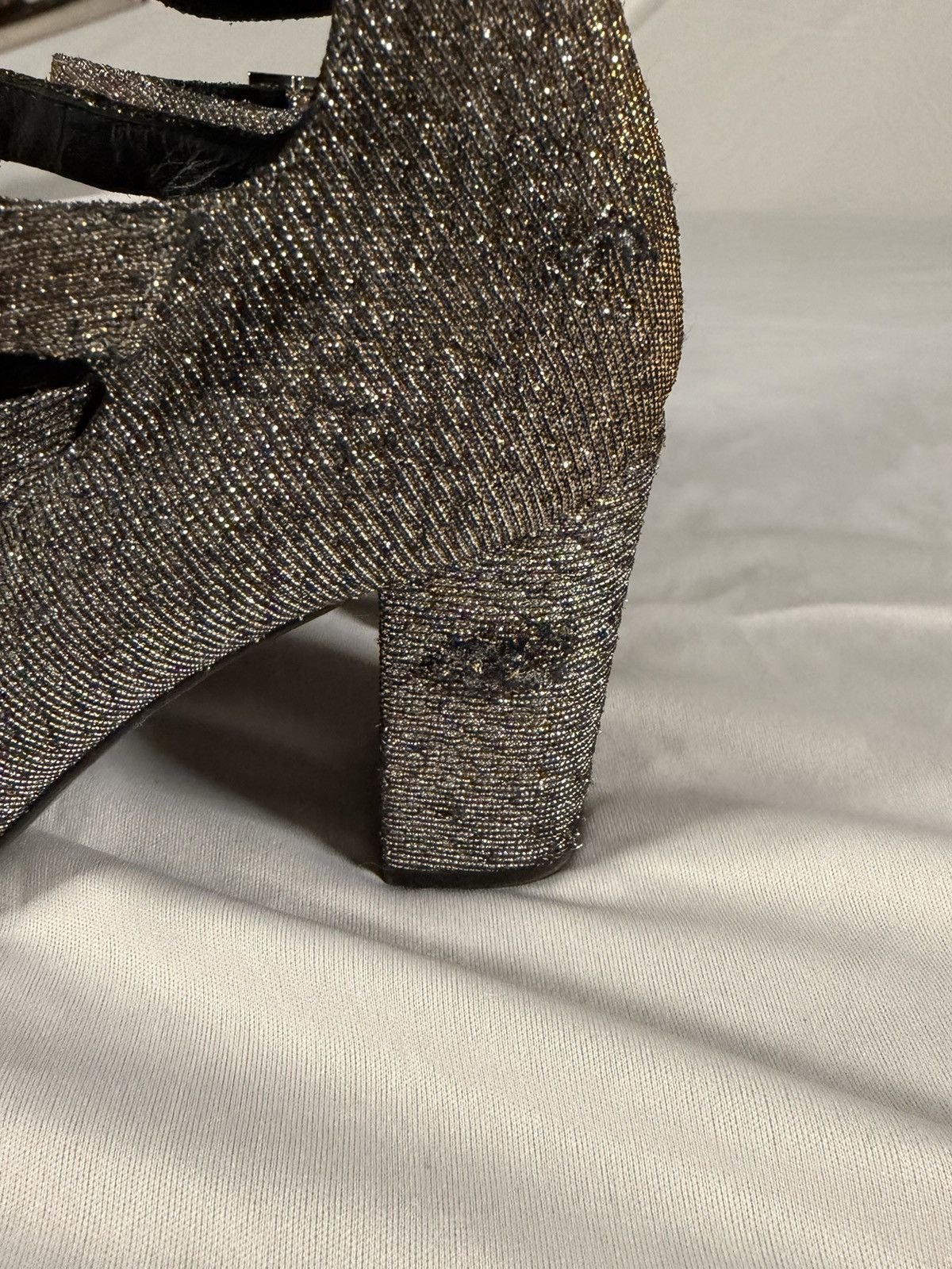 Saint Laurent Paris Saint Laurent Paris Women’s High Heels Disco Sparkle Size 36 Size US 6 / IT 36 - 3 Thumbnail