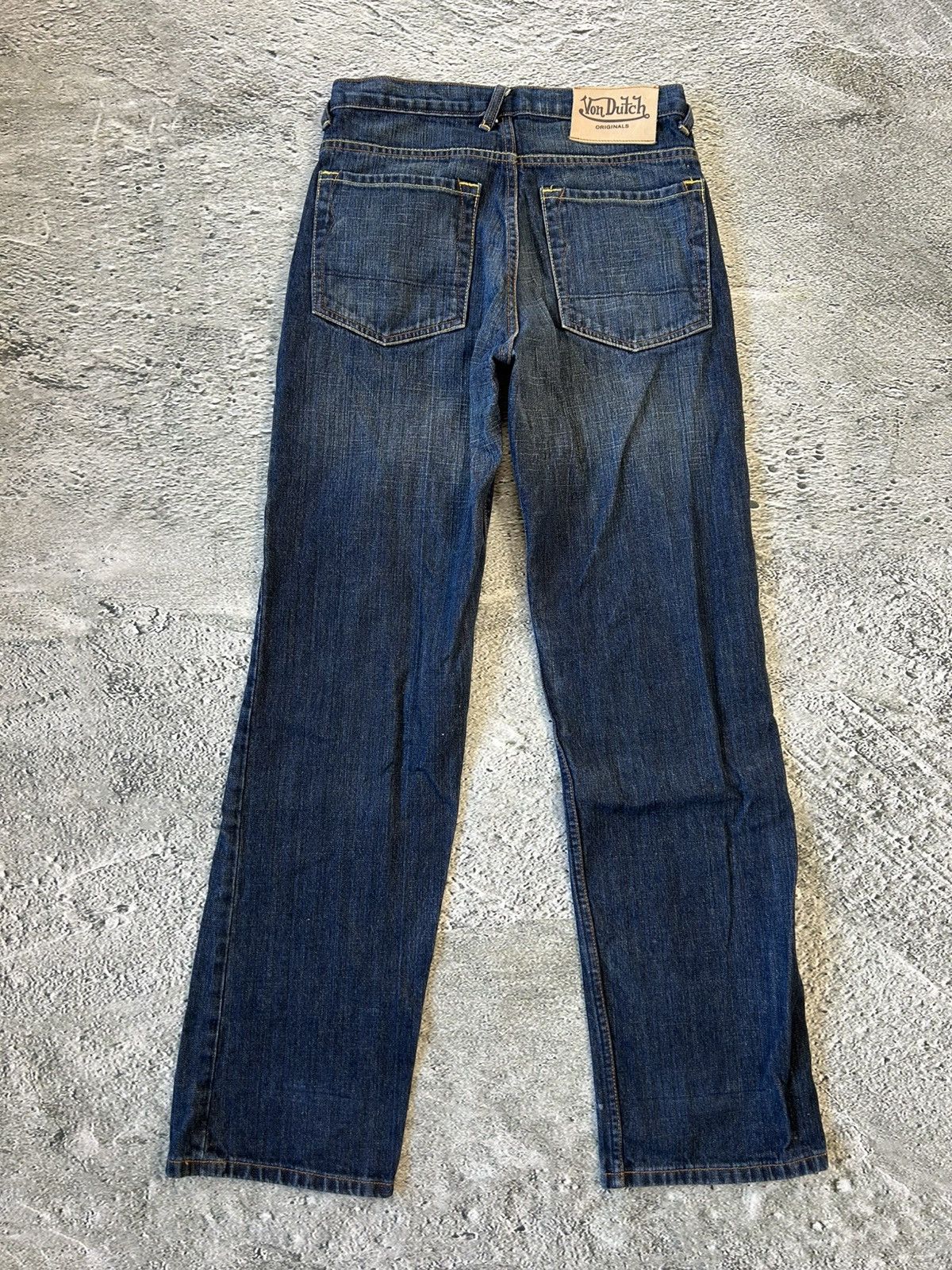 Ed Hardy Von Dutch jeans big logo Y2K denim pants Size US 30 / EU 46 - 8 Thumbnail