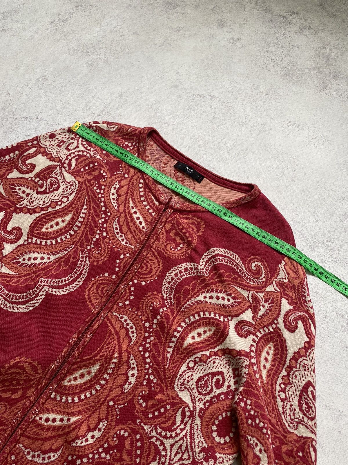 Other IVKO Women’s Floral Multicolor Zip Up Cardigan Size XL Size XL / US 12-14 / IT 48-50 - 10 Thumbnail