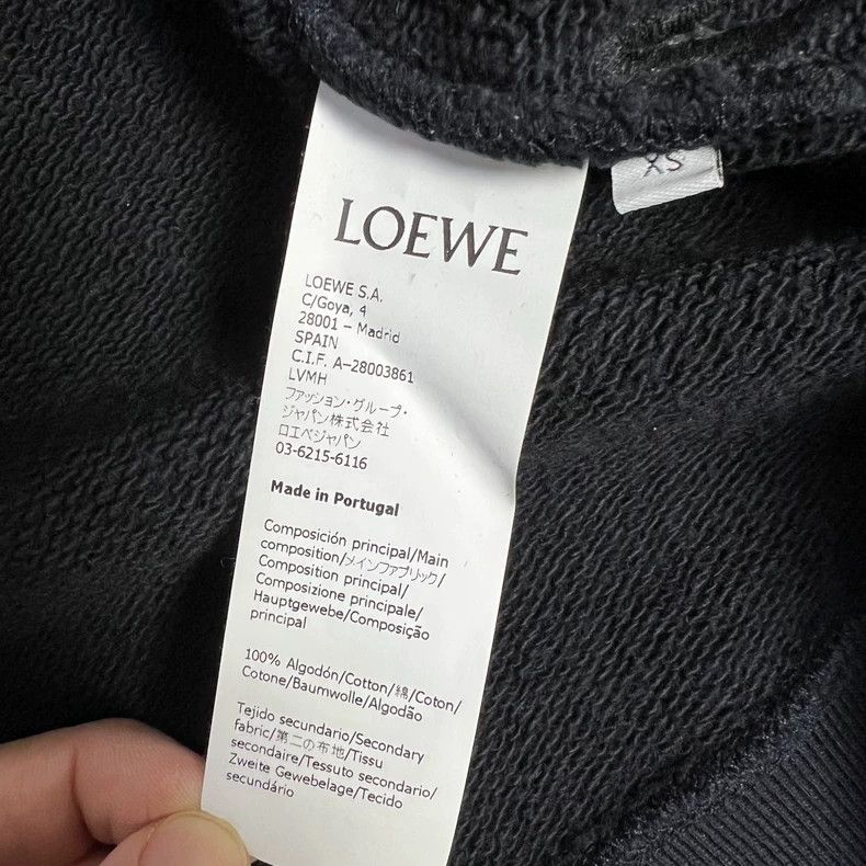 Loewe LOEWE Black embroidered rooster logo hoodie Size XS / US 0-2 / IT 36-38 - 3 Thumbnail