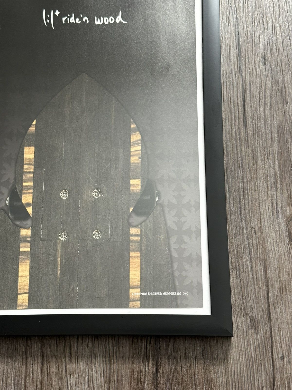 Chrome Hearts 🖤Chrome Hearts🖤 Lil Ride’n Wood 9x12 Framed Poster Size ONE SIZE - 4 Thumbnail