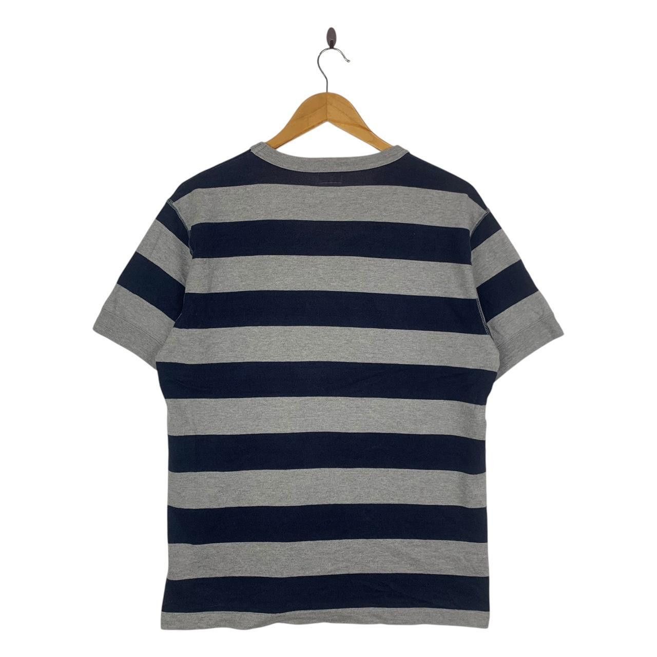 Vintage Vintage PHERROWS JAPANESE DENIM Union Made Striped Tee Shirt Size US XL / EU 56 / 4 - 4 Thumbnail