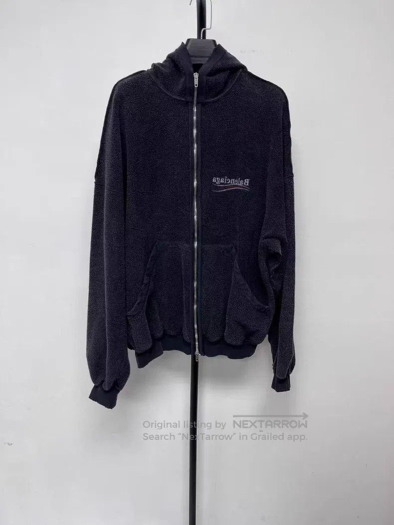 Balenciaga Balenciaga Hooded Logo Embroidered Long Sleeve Sweatshirt Size US M / EU 48-50 / 2 - 1 Thumbnail