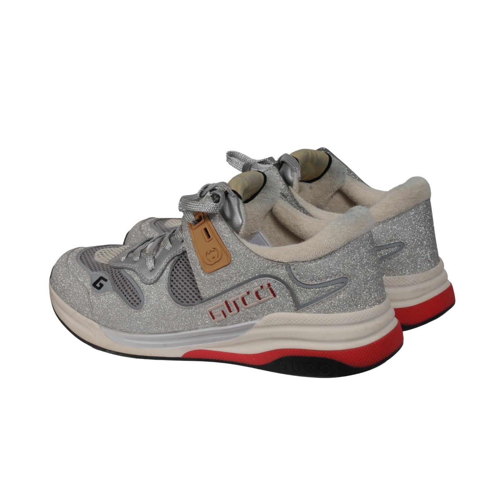 Gucci Ultrapace Glitter Low Top Sneakers Size US 8 / EU 41 - 5 Thumbnail