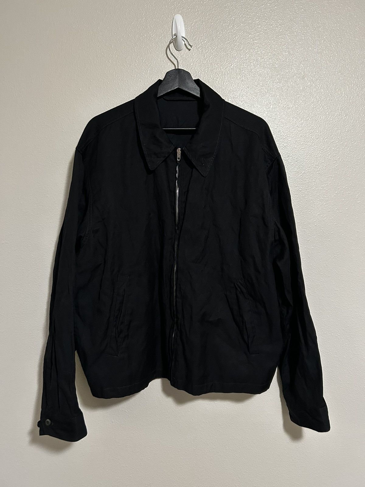 Lemaire Lemaire Black Crinkled Jacket Size US L / EU 52-54 / 3 - 1 Thumbnail