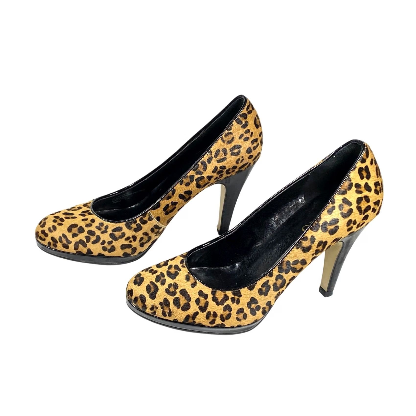 Franco Sarto Franco Sarto Napoli Leopard Cheetah Animal Hair Print Heels Pumps Womens 7.5 Shoes Womens Leather Multicolor Pumps Heels 7.5 Size US 8 / IT 38 - 4 Thumbnail
