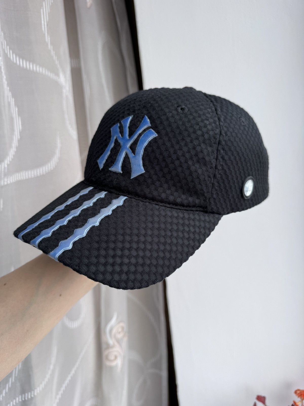 Adidas Vintage Adidas New York Yankees Cap Black Mesh Rare Hat NY Size ONE SIZE - 13 Thumbnail