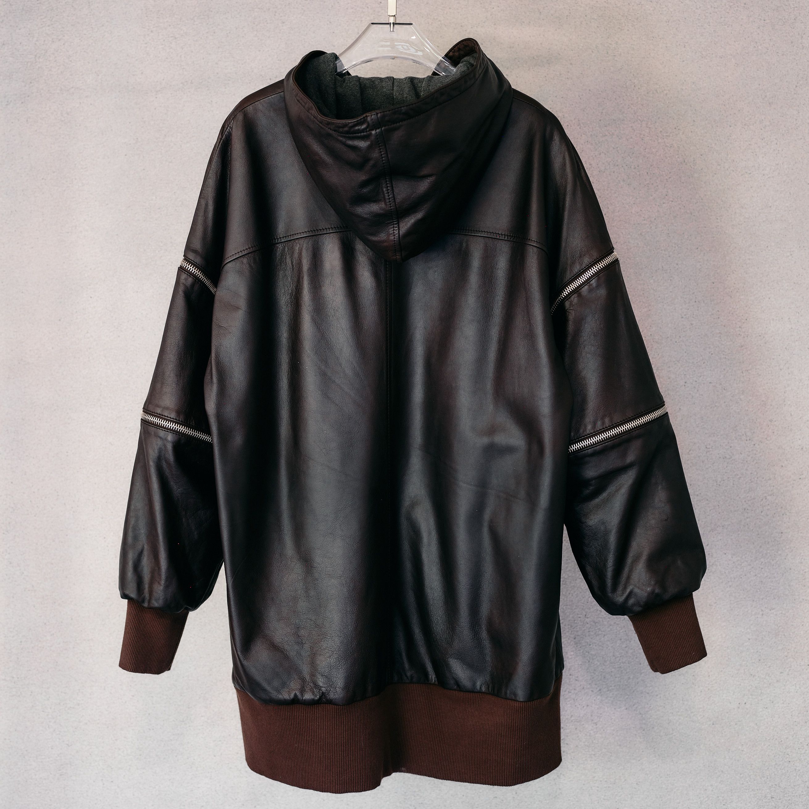 Dolce & Gabbana Dolce & Gabbana AW 2003 Goat Leather Hoodie Size US L / EU 52-54 / 3 - 4 Thumbnail