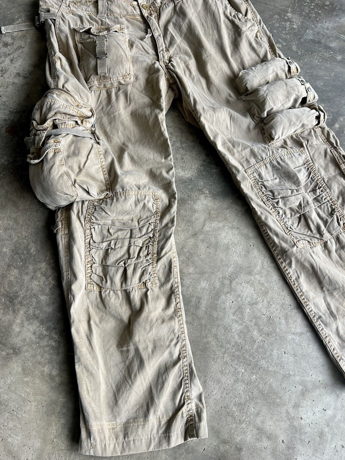 Polo Ralph Lauren Crazy Vintage 90s Polo RL Baggy Wide Leg Cargo Pants Size US 36 / EU 52 - 3 Thumbnail