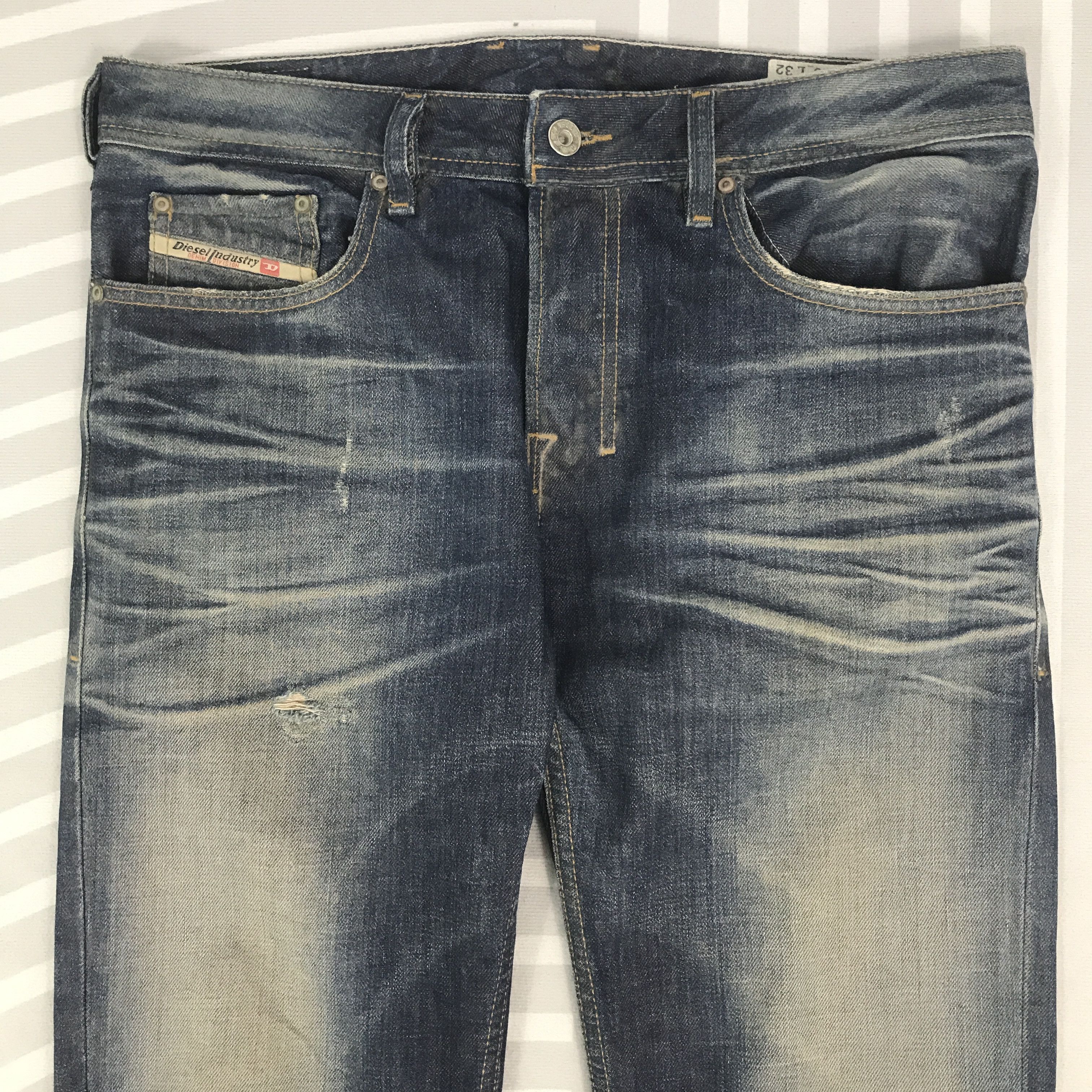 Diesel × Vintage Vintage Diesel Industry Denim faded jeans pants Size US 29 - 2 Thumbnail