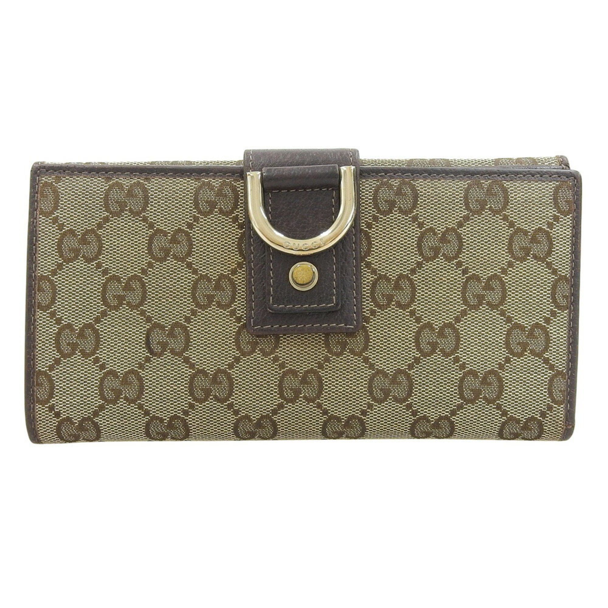 Gucci Gucci GG Canvas Double Long Wallet 141410 2149 Size ONE SIZE - 1 Thumbnail