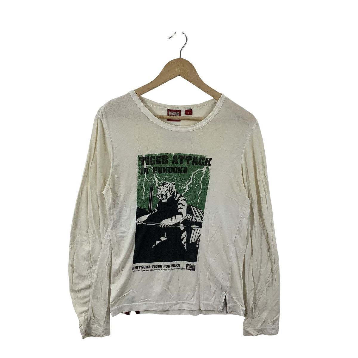 Onitsuka Tiger Vintage Onitsuka Tiger Attack in Fukuoka Graphic Size S / US 4 / IT 40 - 4 Thumbnail