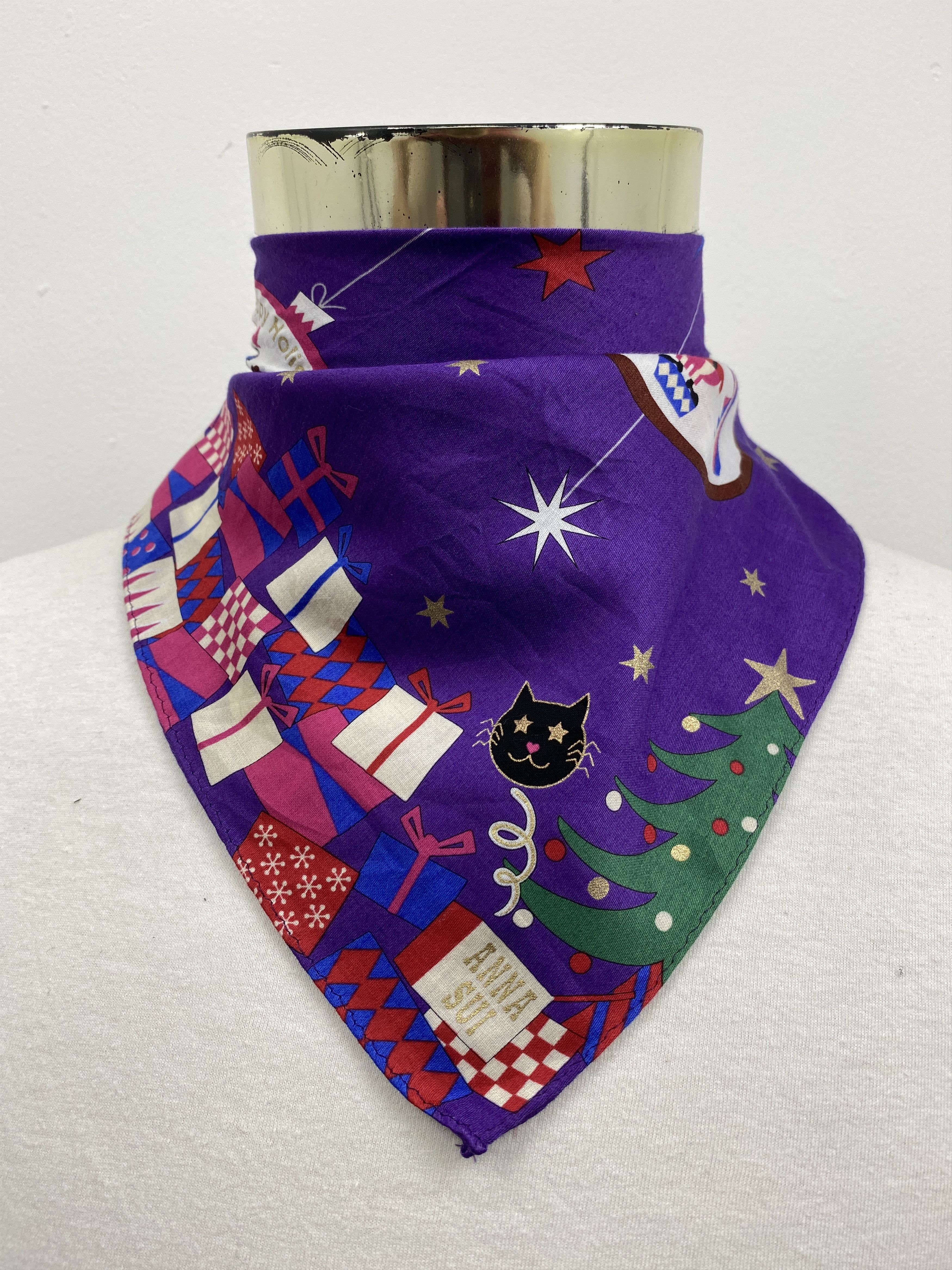 Vintage Anna Sui Handkerchief / Bandana / Neckerchief HKC0401 Size ONE SIZE - 2 Thumbnail