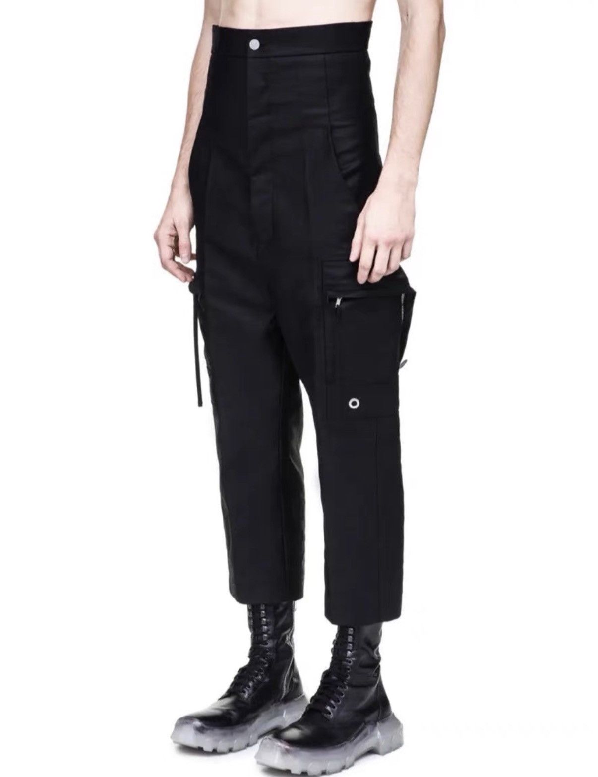 Rick Owens Rick Owens 18FW Runway High-Waist Cargo Pants Size US 38 / EU 54 - 5 Thumbnail