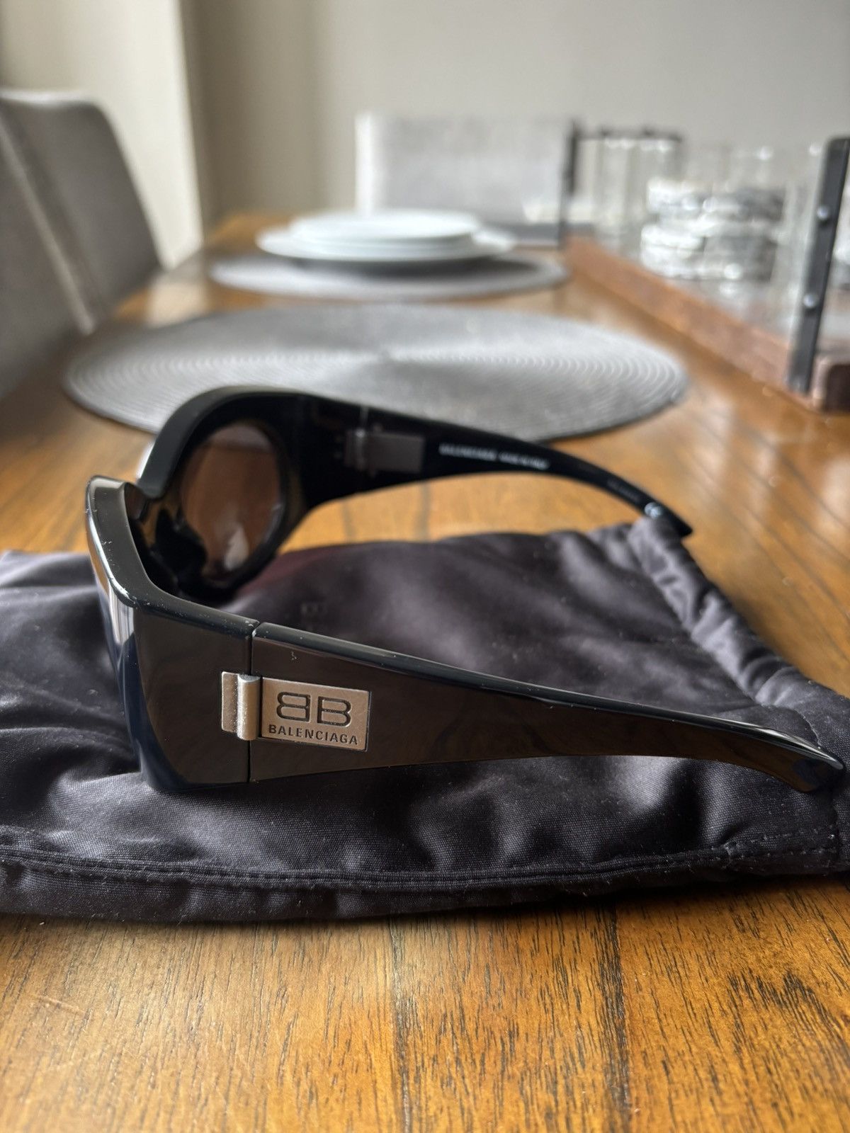Balenciaga BALENCIAGA OVERSIZED SUNGLASSES Size ONE SIZE - 2 Thumbnail
