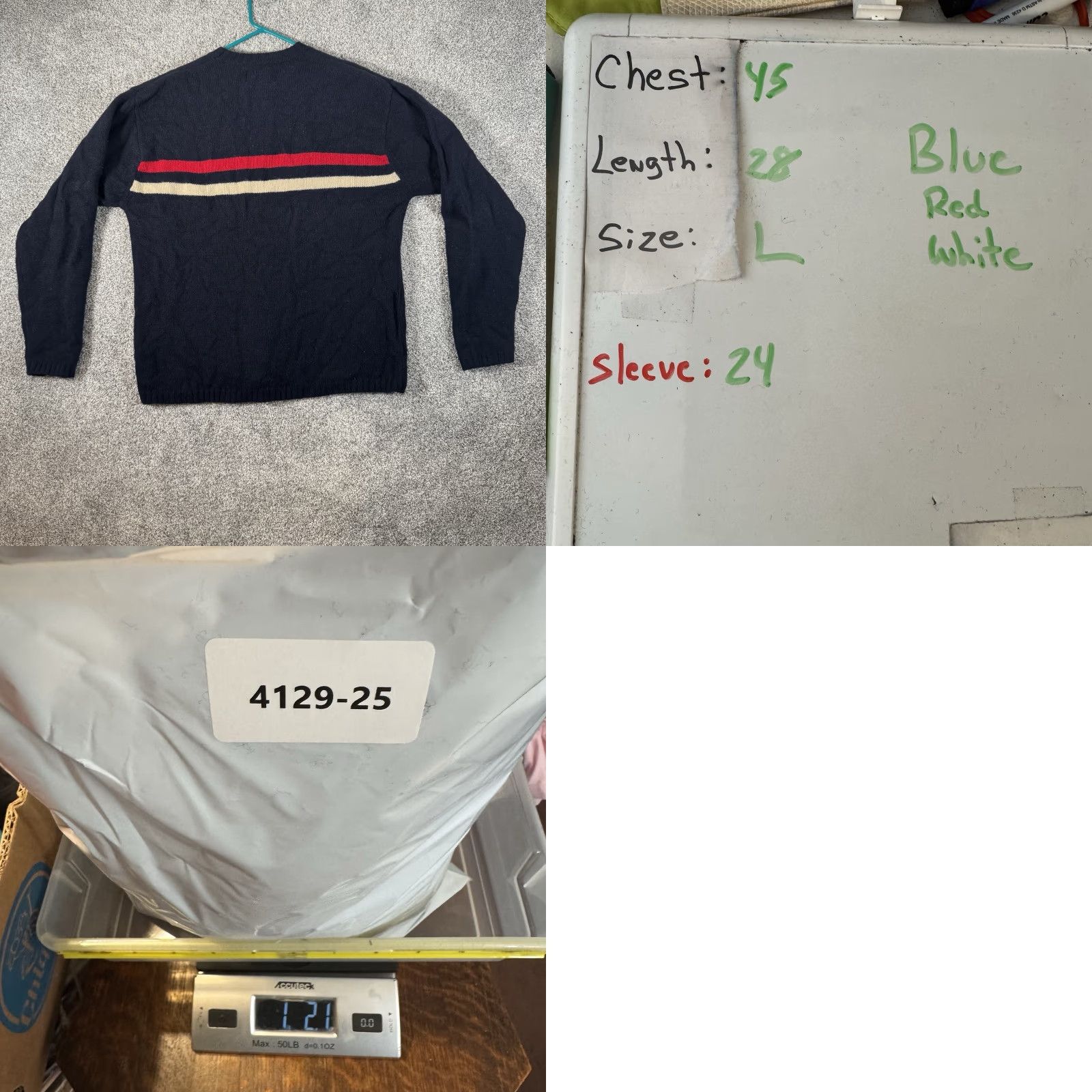 American Eagle Outfitters VINTAGE American Eagle L Striped Wool Sweater Crew Neck Men Pullover 90s Grunge Cabincore Winter Fall Blue Size US L / EU 52-54 / 3 - 8 Thumbnail