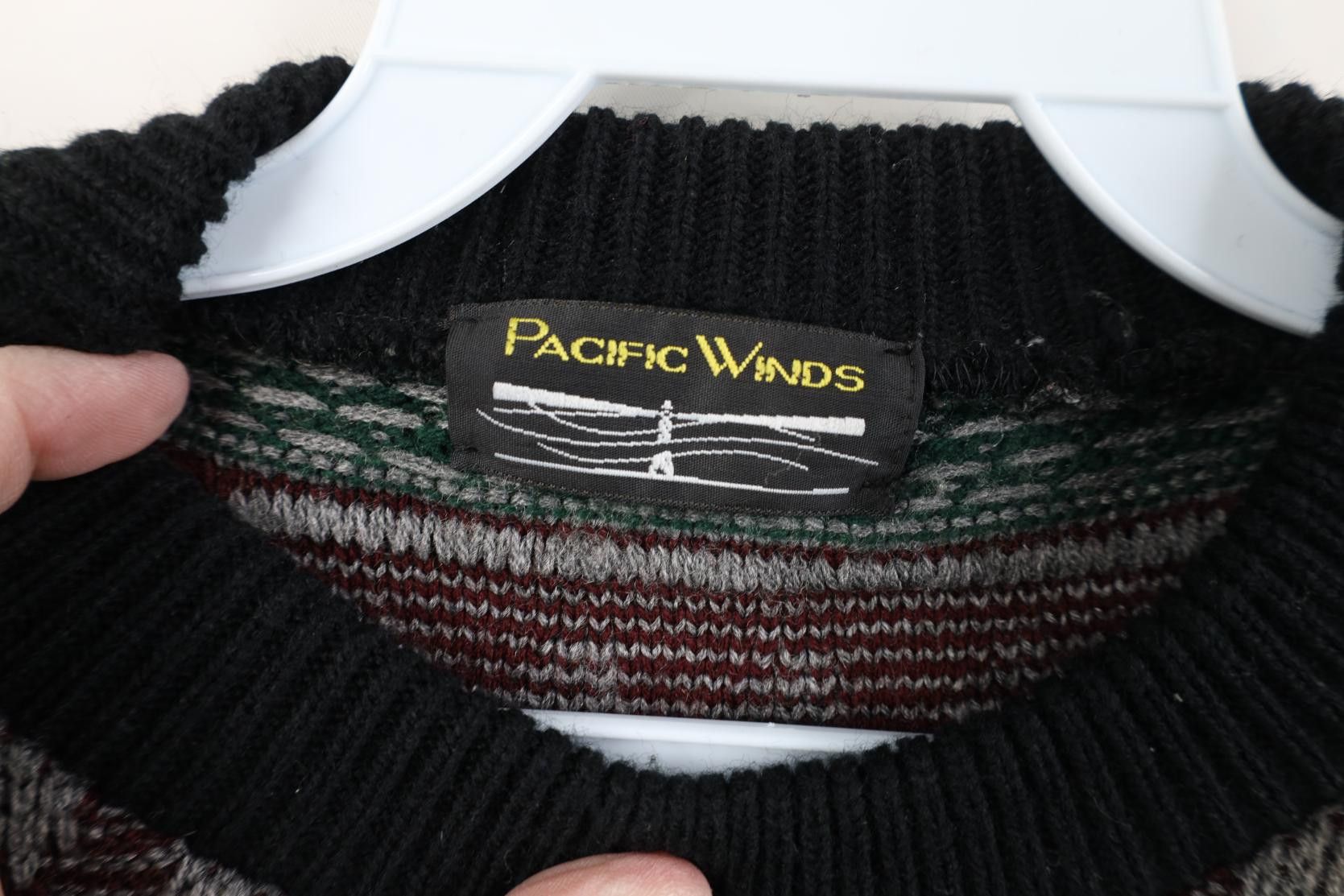 Vintage Vintage 90s Coogi Style Geometric Knit Crewneck Sweater Size US S / EU 44-46 / 1 - 5 Thumbnail