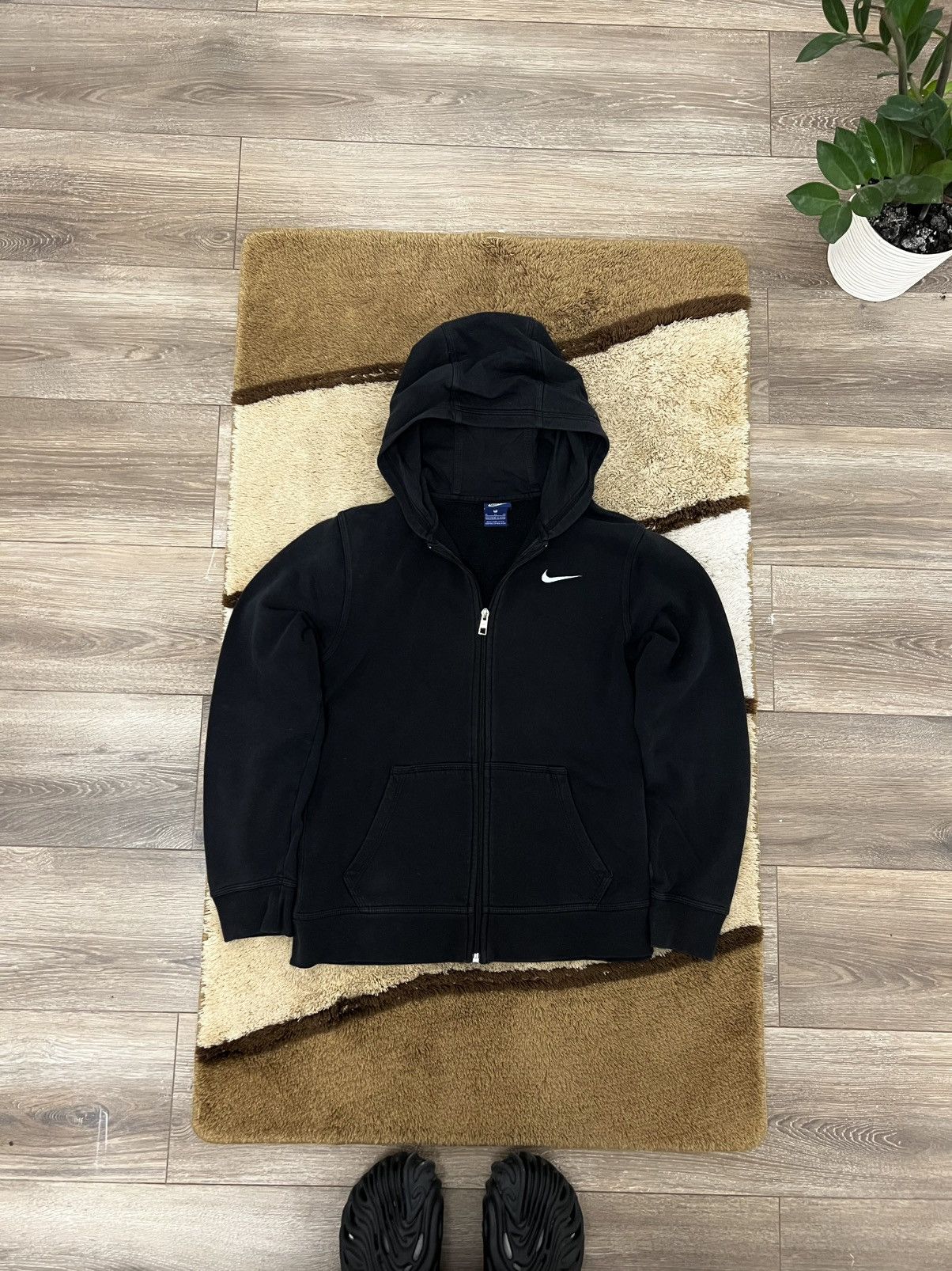 Faded Glory × Nike Vintage Nike Zip up Hoodie black Size US S / EU 44-46 / 1 - 1 Thumbnail