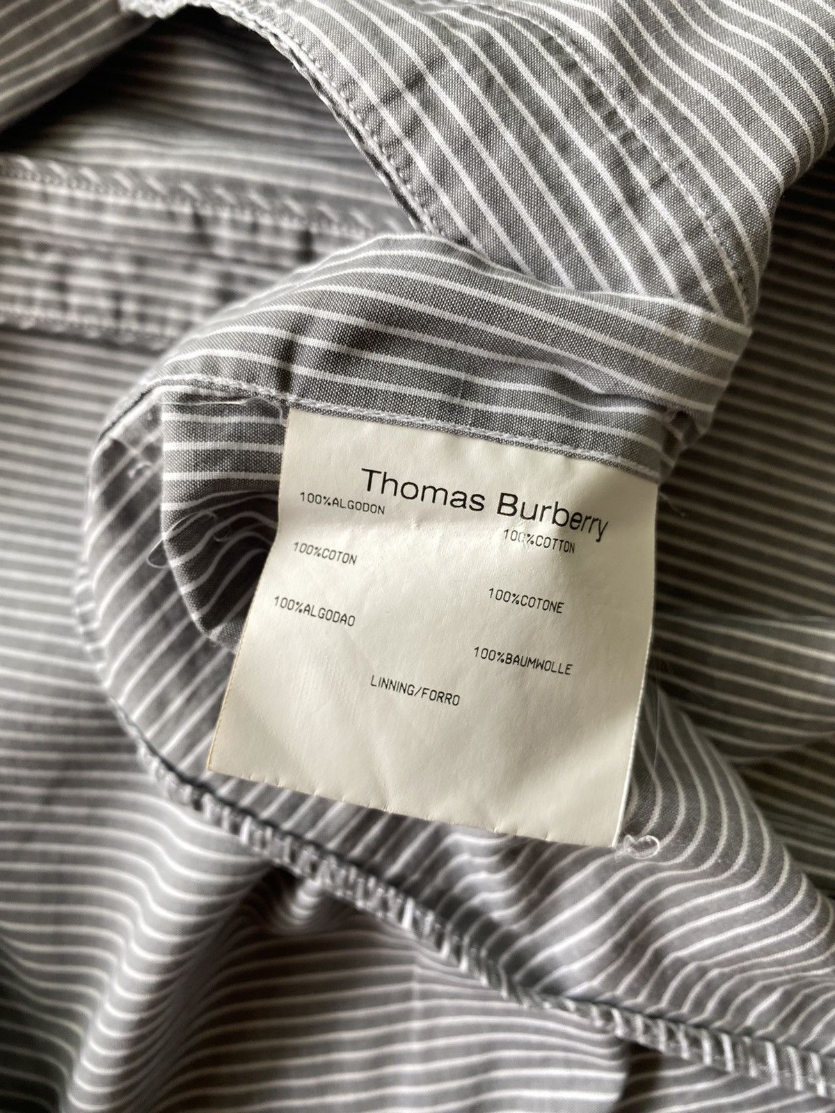 Burberry Burberry by Thomas Burberry striped ls button up shirt Size XL / US 12-14 / IT 48-50 - 4 Thumbnail