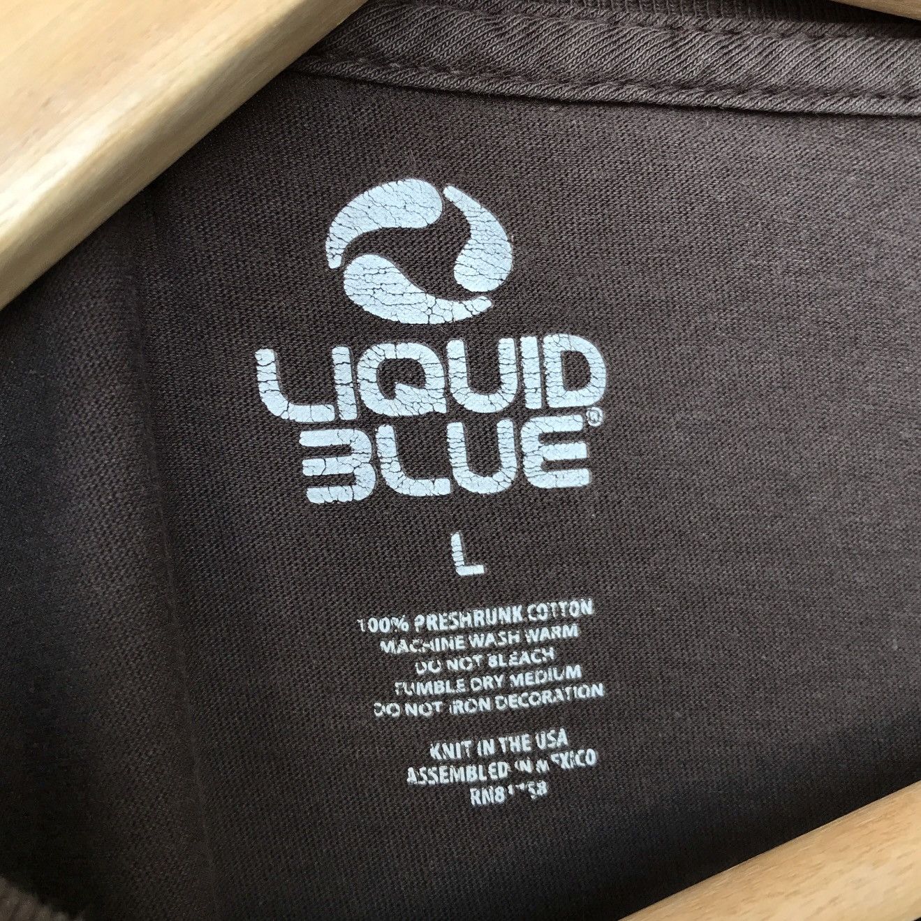 Jerry Garcia The Grateful Dead Liquid Blue Photo Tee