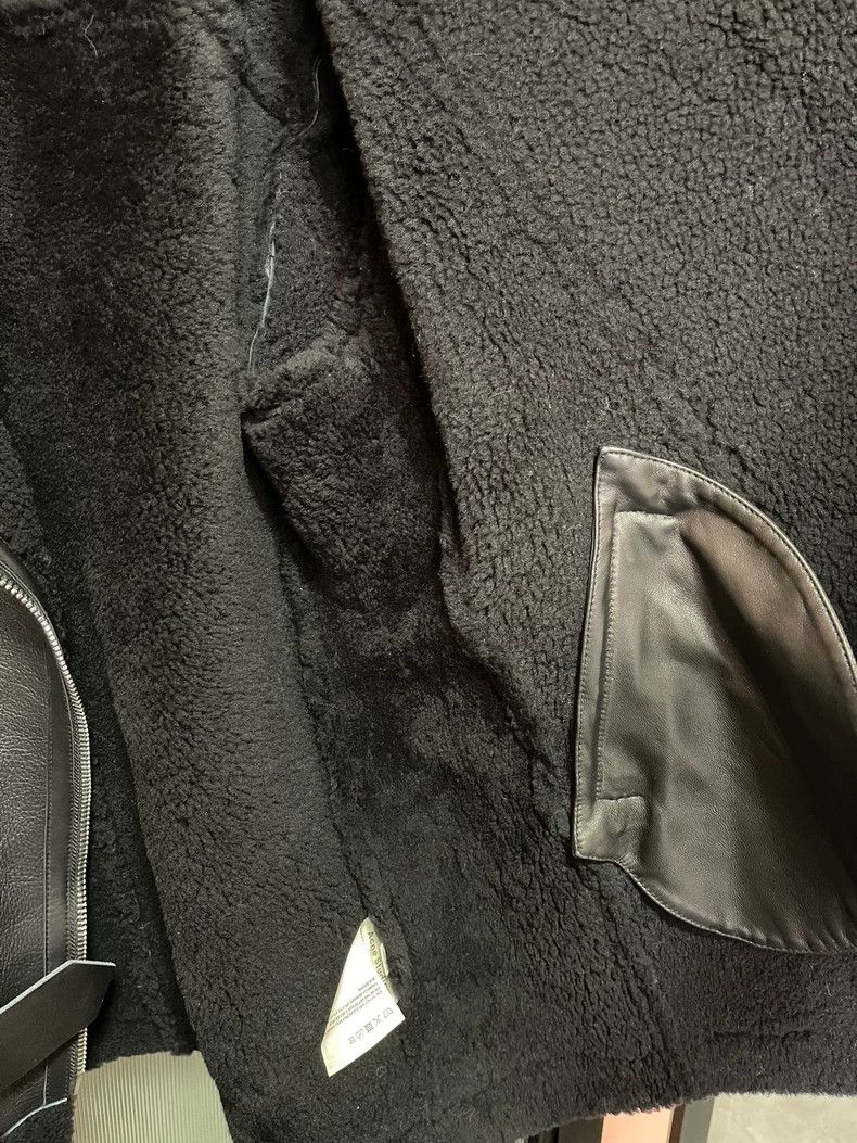 Acne Studios Acne Studios Black imported fur one-piece motorcycle jacke Size US XXS / EU 40 - 5 Thumbnail