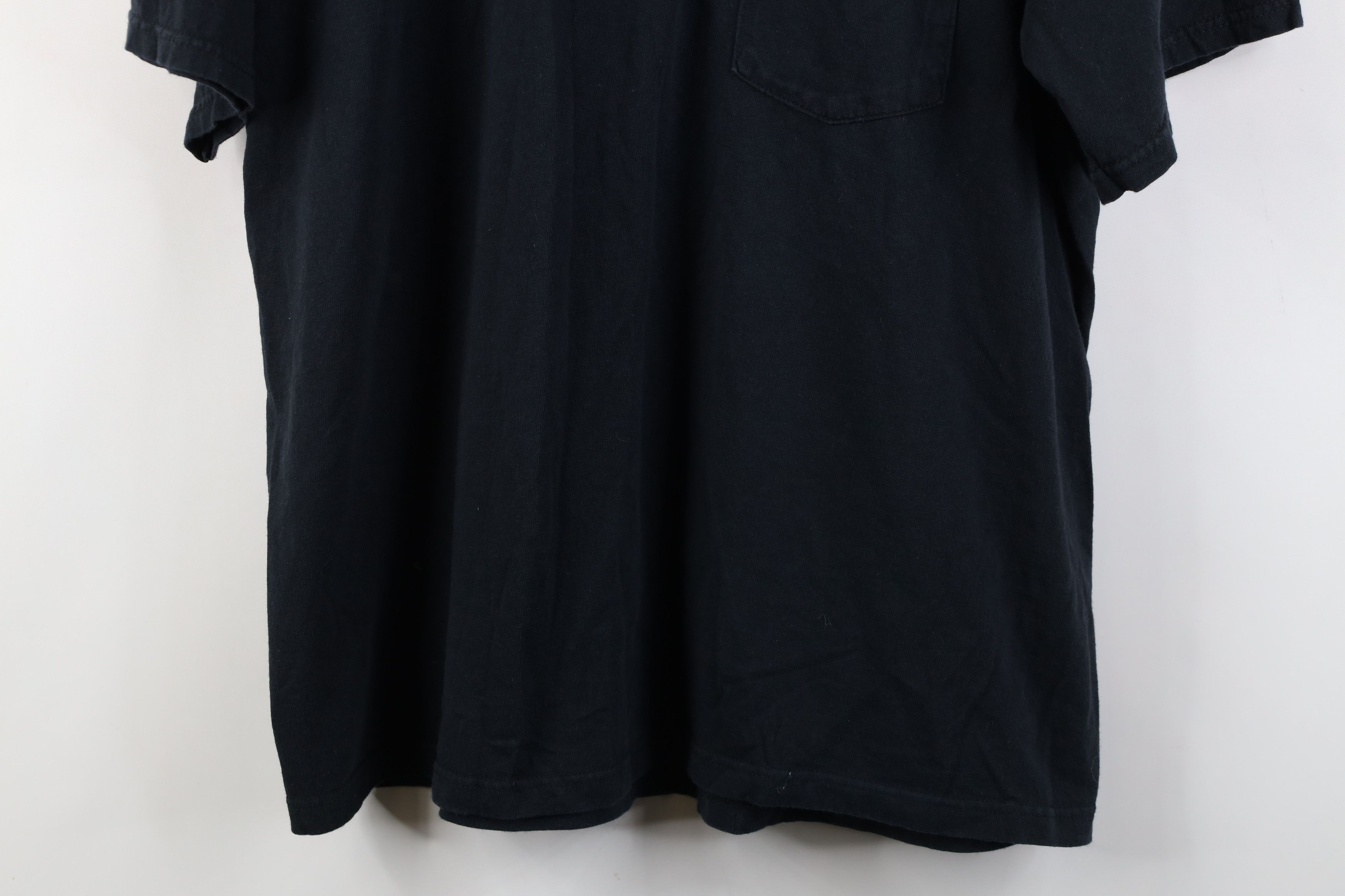 Vintage Vintage 90s Iron Workers Union Fire Flames T-Shirt Black USA Size US XL / EU 56 / 4 - 3 Thumbnail