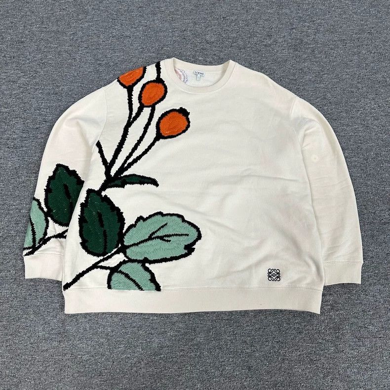Loewe Loewe Pistachios Heavy Embroidery Hoodie Size M / US 6-8 / IT 42-44 - 1 Thumbnail