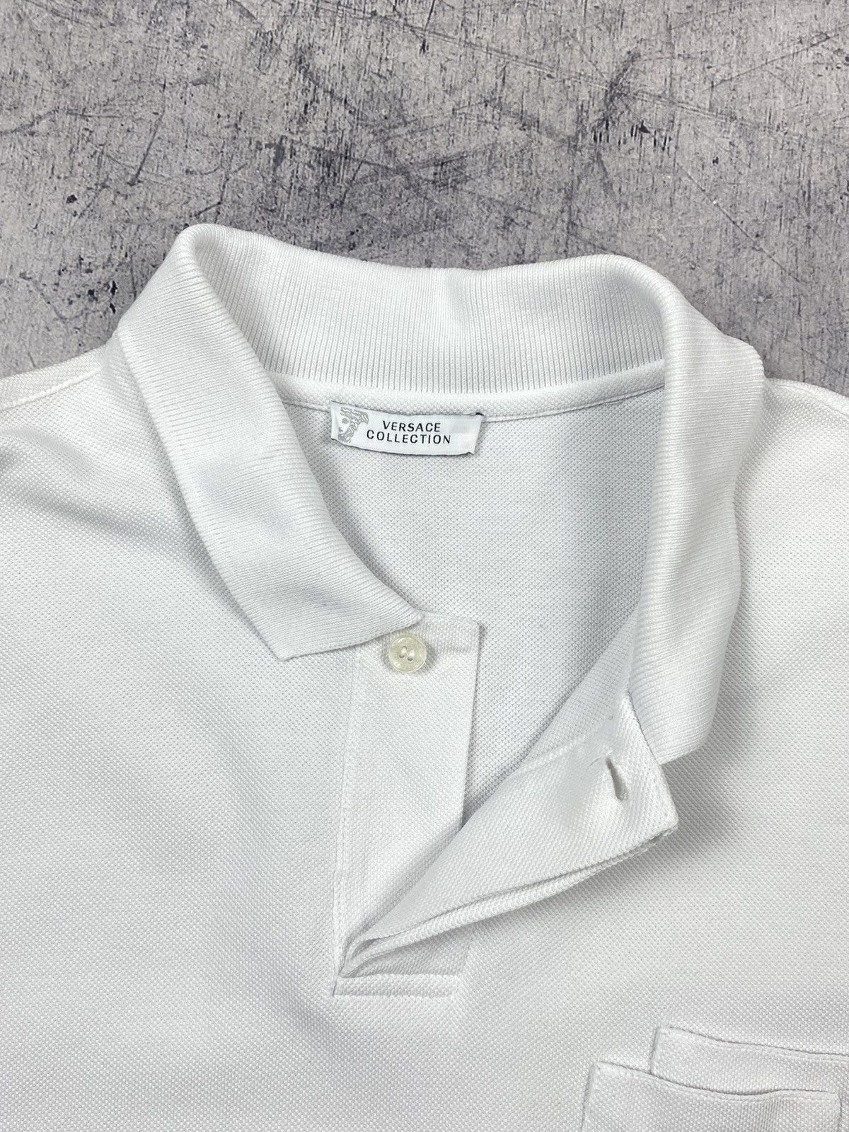 Versace Versace Collection Polo Shirt White Medusa Logo Embroidered Size US L / EU 52-54 / 3 - 6 Thumbnail
