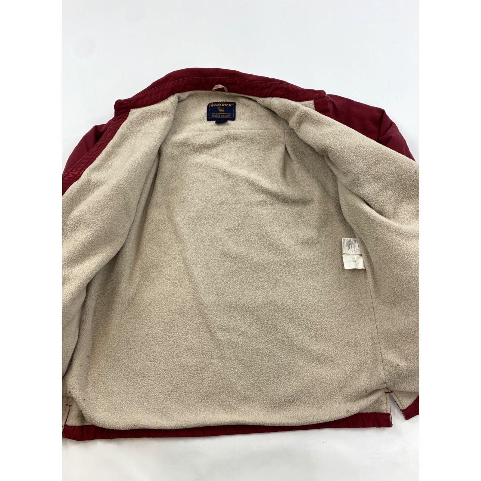 Vintage VINTAGE Woolrich Jacket Red L Womens Overcoat Button Up (Missing Buttons) Size L / US 10 / IT 46 - 5 Thumbnail