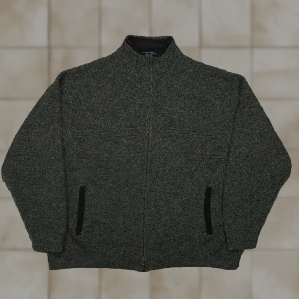 Pendleton Pendleton Sweater Mens 2XL Charcoal Gray Wool Full Zip Pockets Knit Shirt Sweater 2XL Mens Size US XXL / EU 58 / 5 - 1 Thumbnail