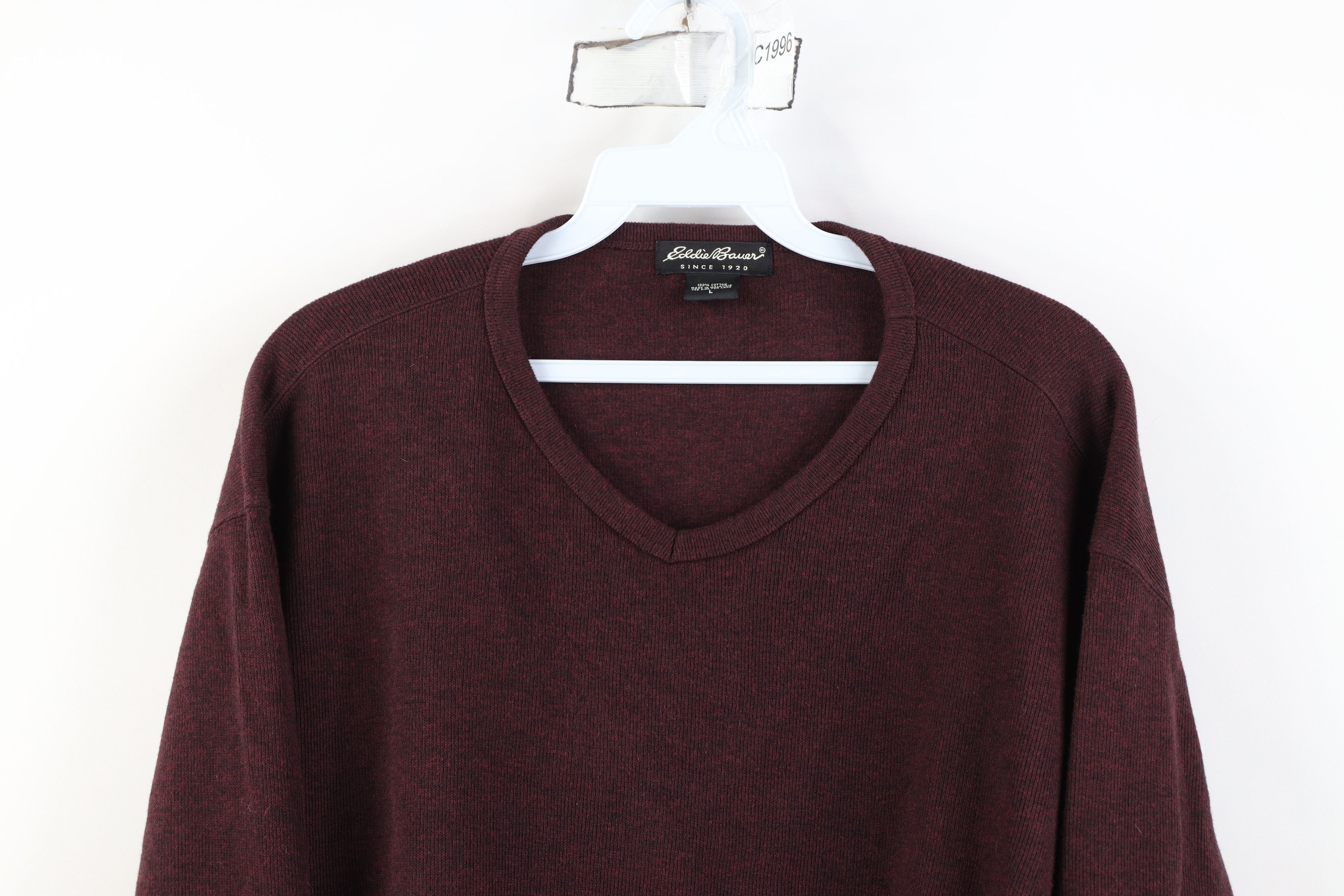 Eddie Bauer Vintage 90s Eddie Bauer Ribbed Knit Long Sleeve T-Shirt Size US L / EU 52-54 / 3 - 2 Thumbnail