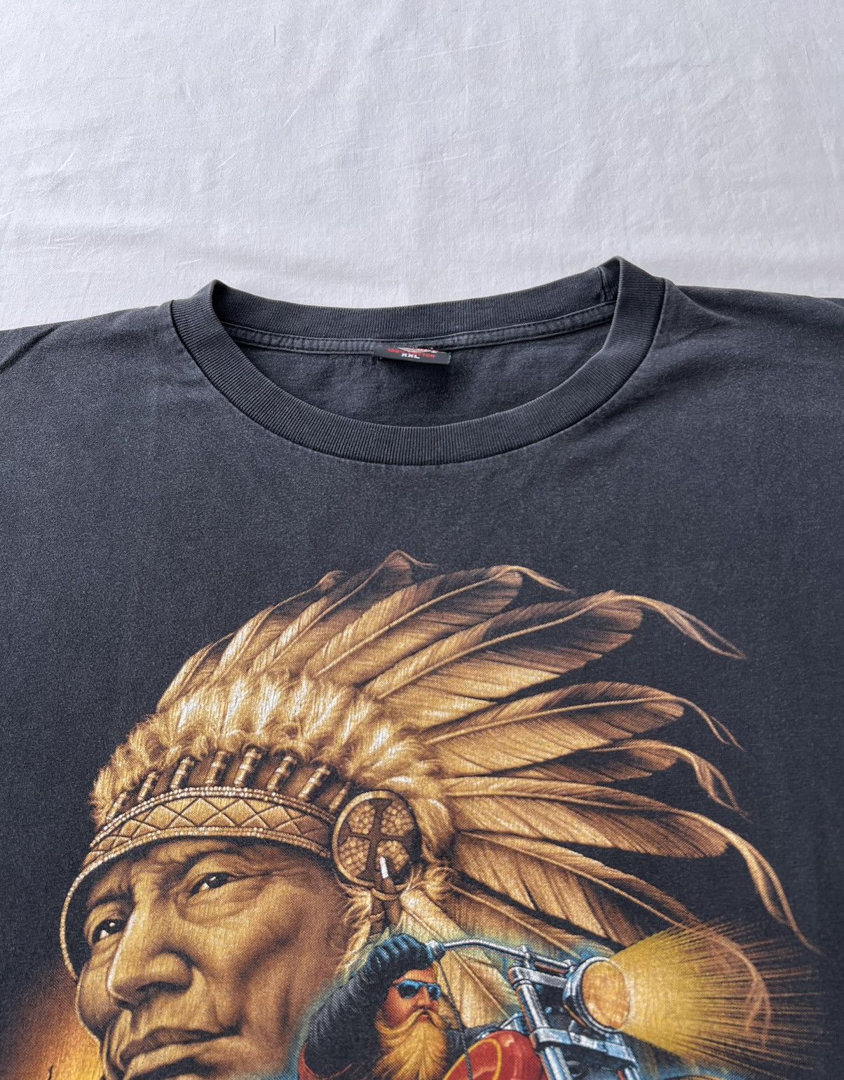 Vintage Vintage 1999 Jessie James Spirit of America Rock Eagle Tee Size US XXL / EU 58 / 5 - 14 Thumbnail