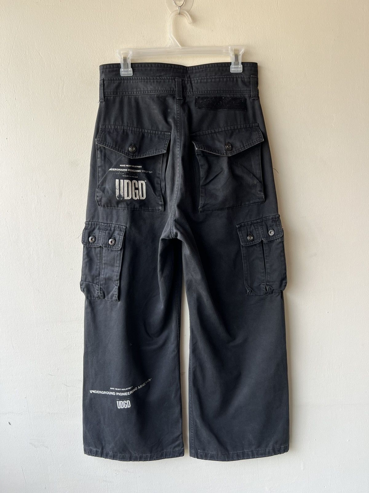 Julius Vintage NUKE Pre- Julius 7 Faded Wide Leg Cargo Trouser Pant Size US 29 - 3 Thumbnail