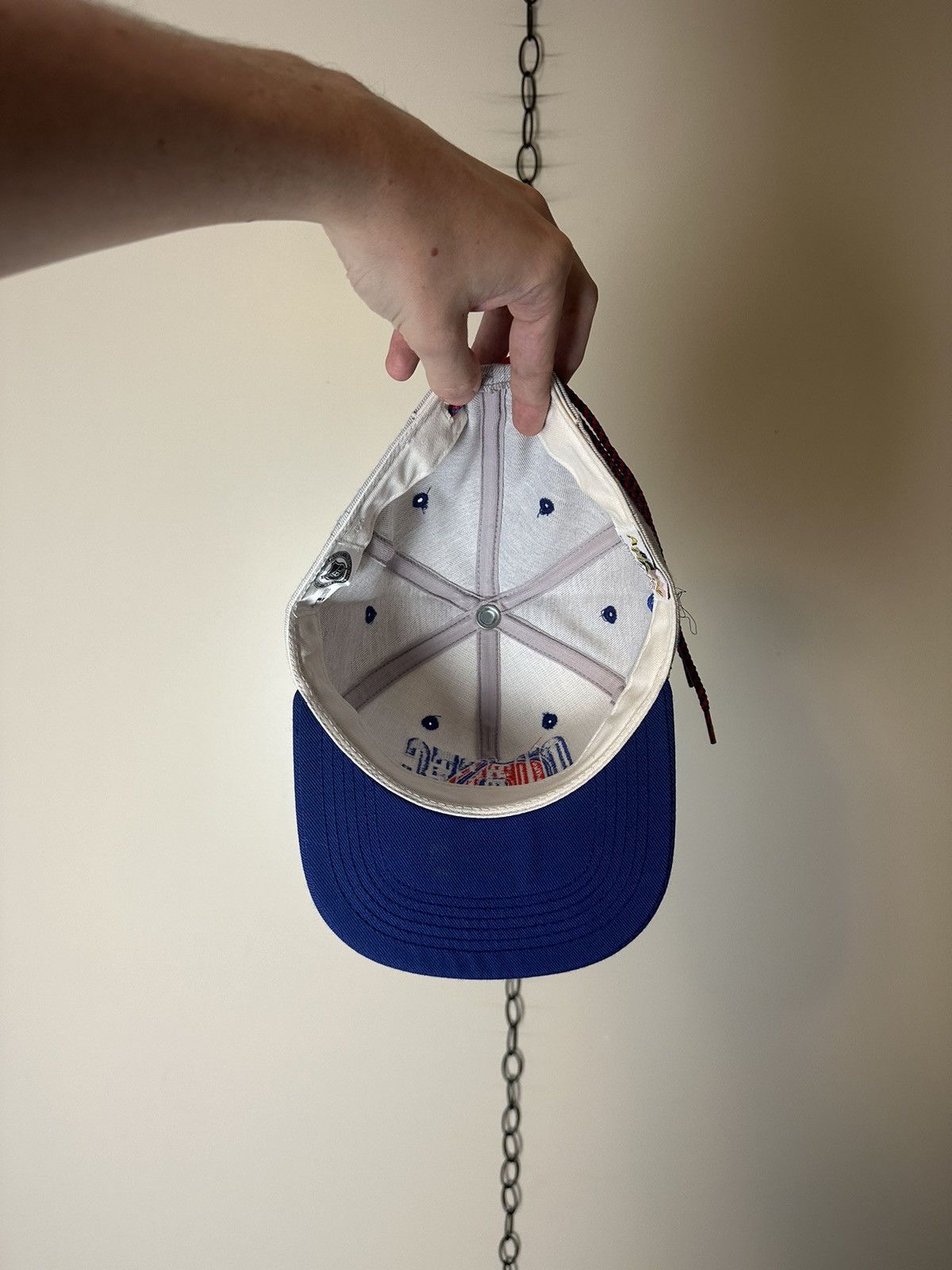 Vintage Vintage NHL Quebec Nordiques Spellout Synch Baseball Hat Size ONE SIZE - 7 Thumbnail