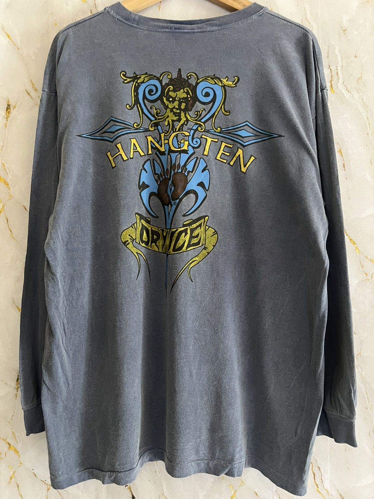 Hang Ten Vintage Hang Ten Long Sleeve Shirt – Classic Surf Skatewear Size US L / EU 52-54 / 3 - 2 Thumbnail
