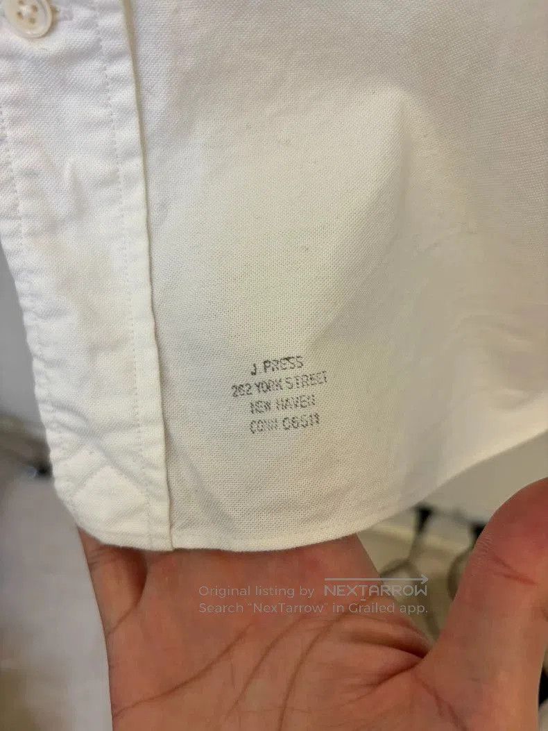 A.PRESSE White Oversized Oxford Shirt. Size US M / EU 48-50 / 2 - 4 Thumbnail