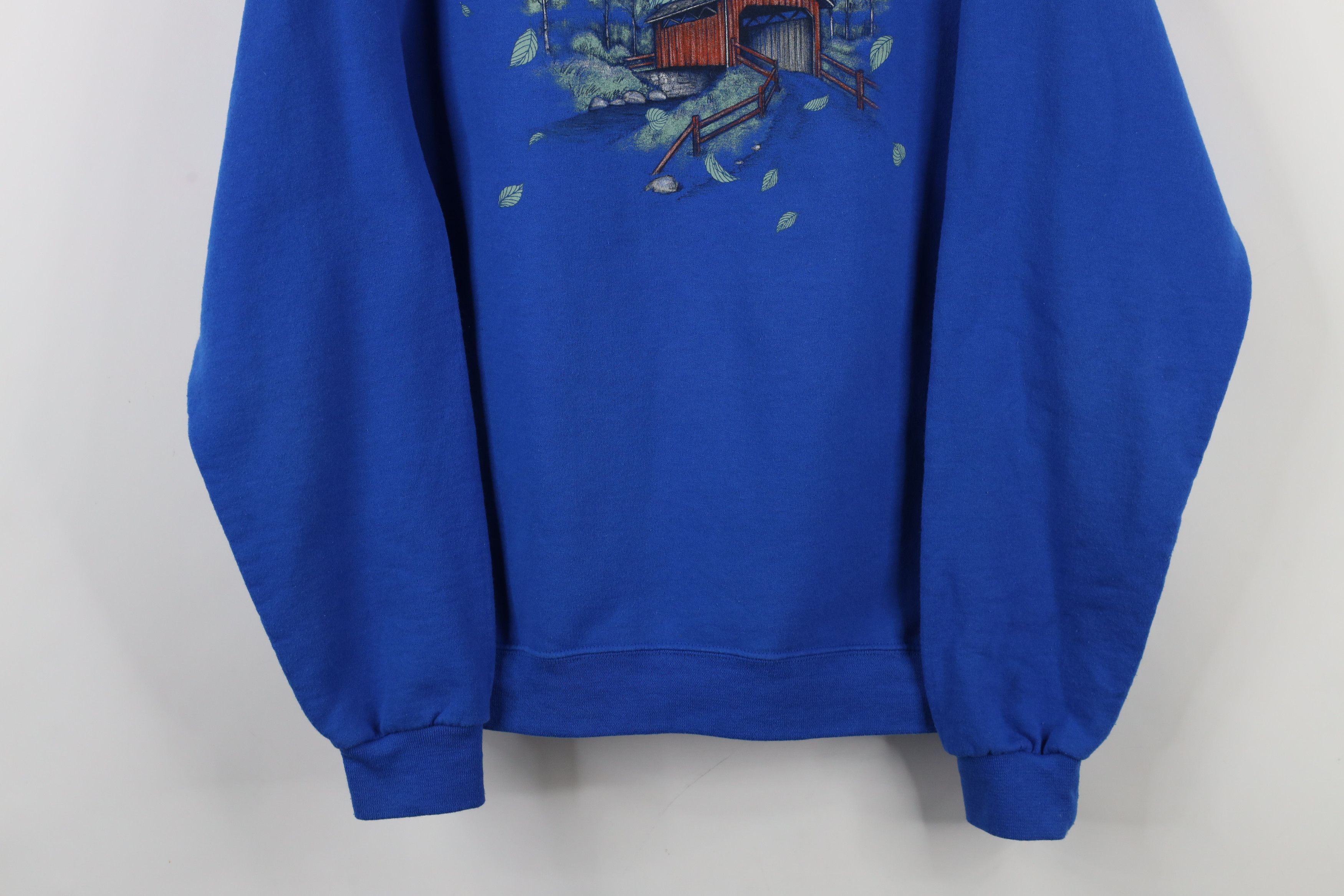 Vintage Vintage 90s Streetwear Farmhouse Country Tree Sweatshirt Size M / US 6-8 / IT 42-44 - 3 Thumbnail