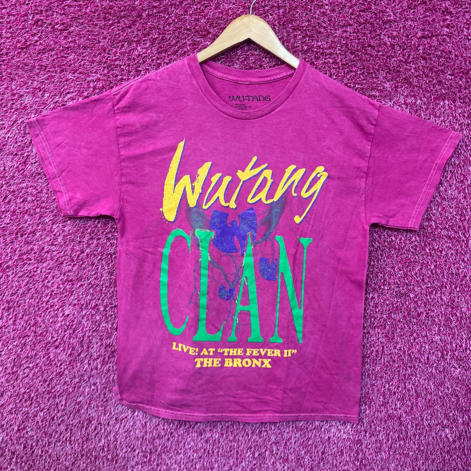 Rap Tees × Streetwear × Wu-Tang Clan Wutang Clan Hip-hop pink