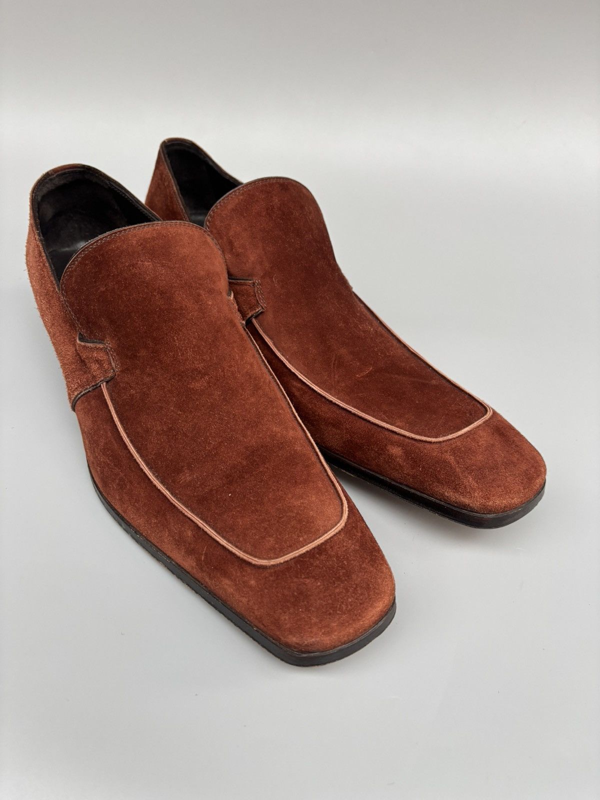 Yves Saint Laurent Yves Saint Laurent- Rive Gauche Tom Ford Era- Suede Loafers Size US 9 / EU 42 - 10 Thumbnail
