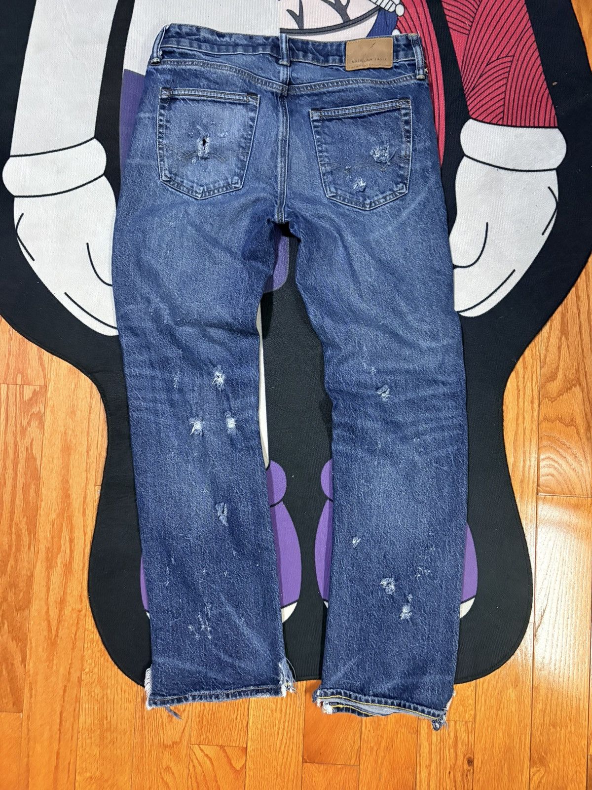 American Eagle Outfitters Bootcut Navy Jeans Size US 30 / EU 46 - 2 Thumbnail
