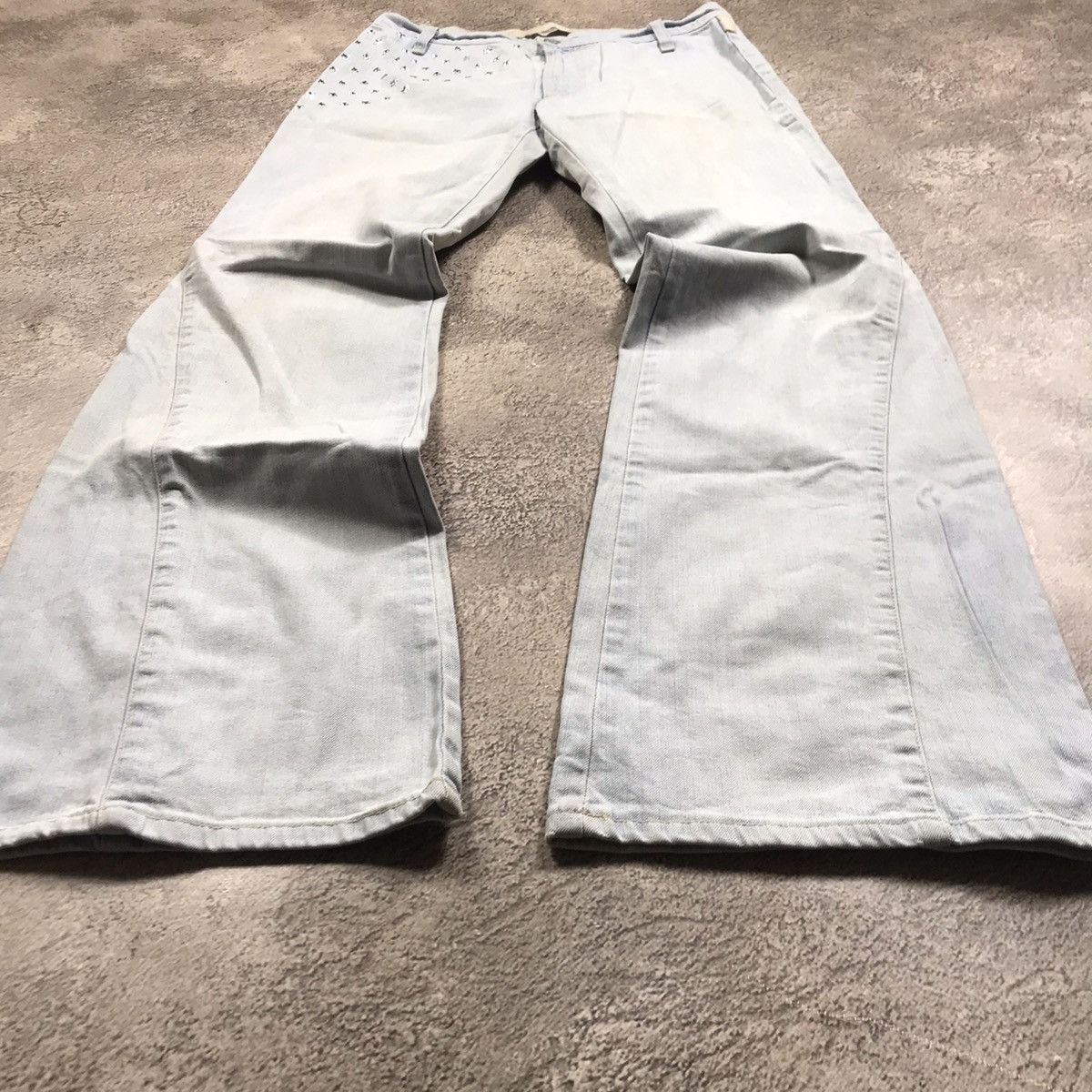 Vintage Vintage 90s Faded Distressed Baggy Jeans Grunge Skate 28 Size 28" / US 6 / IT 42 - 1 Thumbnail