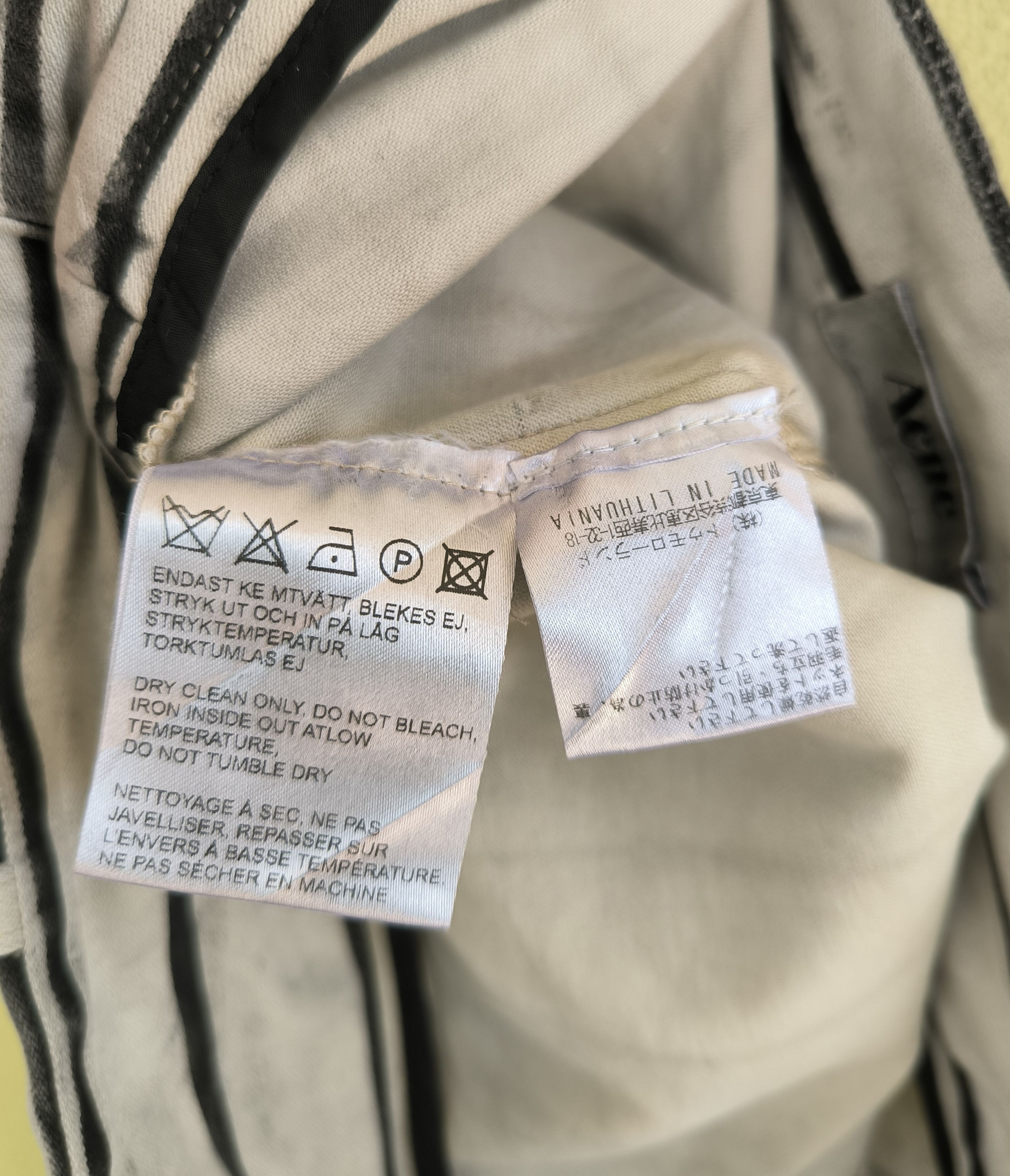 Acne Studios ACNE STUDIOS side zipper waist striped down pants Size 29" - 13 Thumbnail