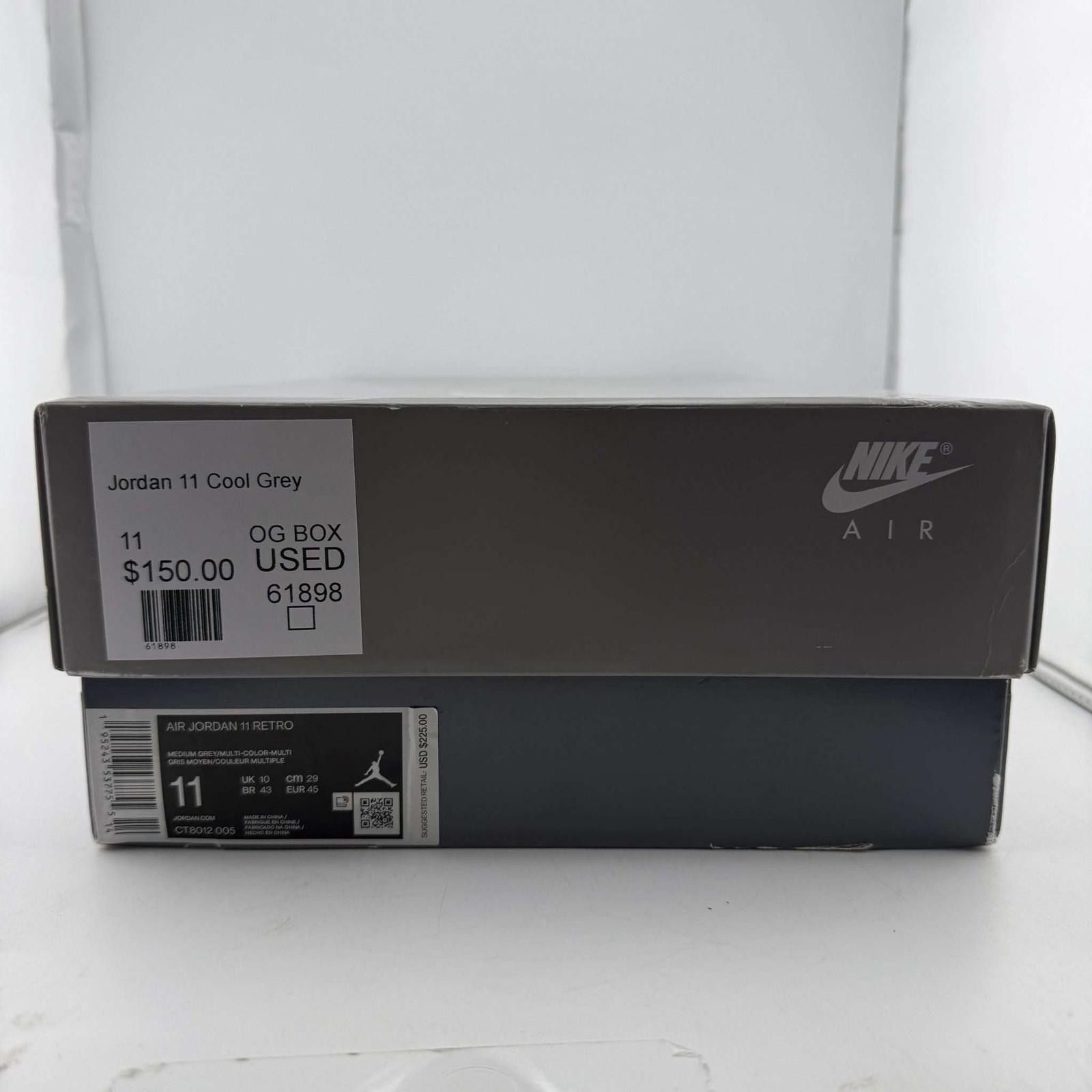 Jordan Brand Jordan 11 Cool Grey OG Box Used Size US 11 / EU 44 - 8 Thumbnail