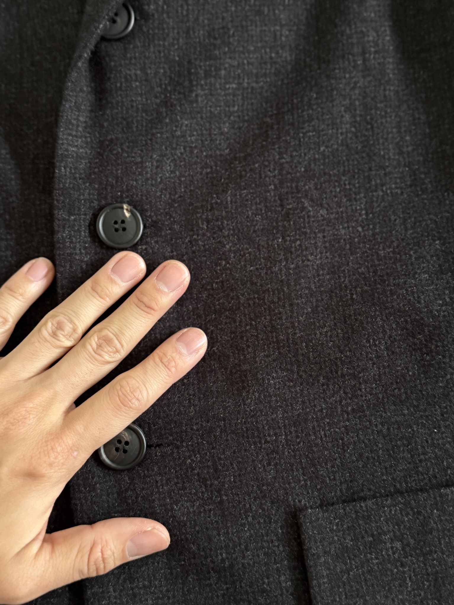 Casey Casey Wool Plaid Gray Charcoal Coat / Suit Size M Size 38R - 5 Thumbnail